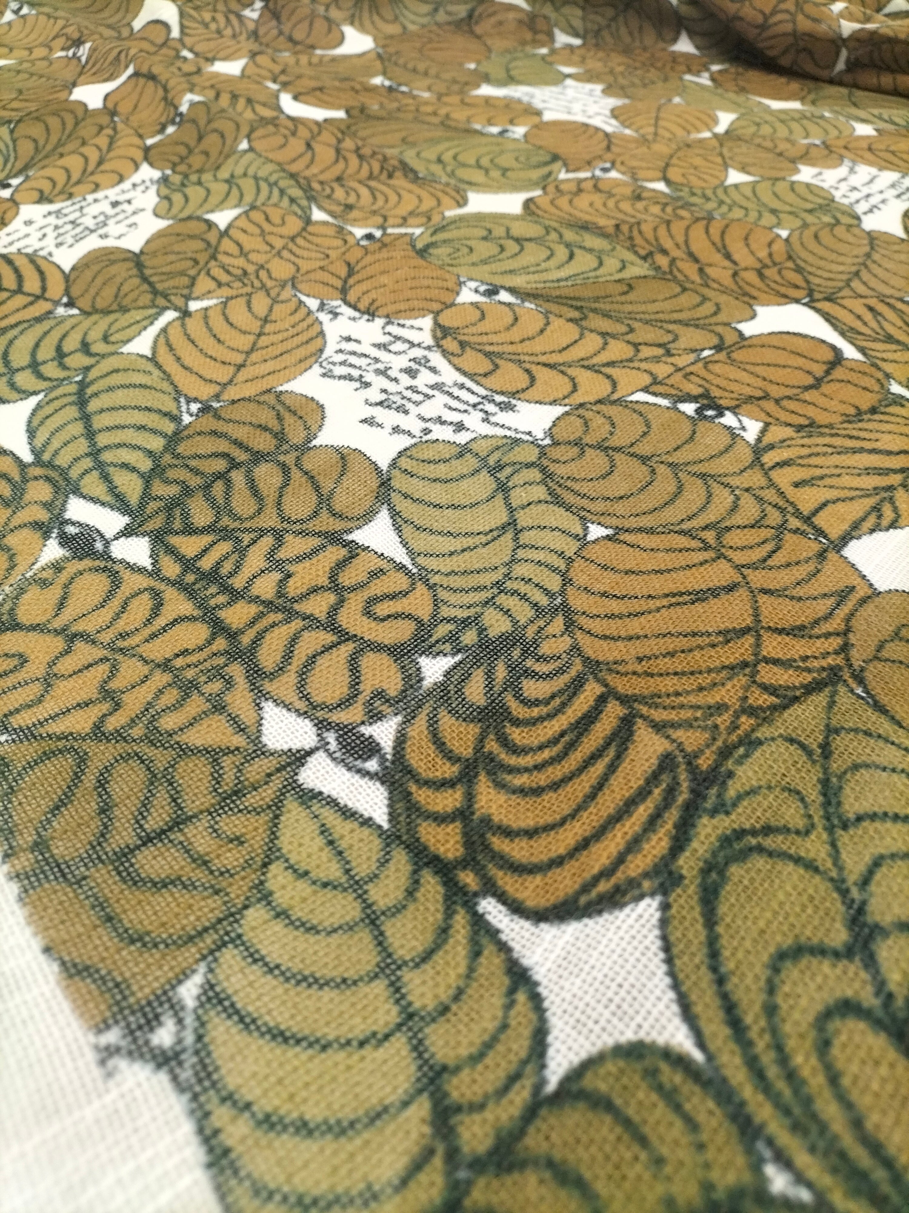 Pregiata canapa vintage anni 70' fantasia foliage