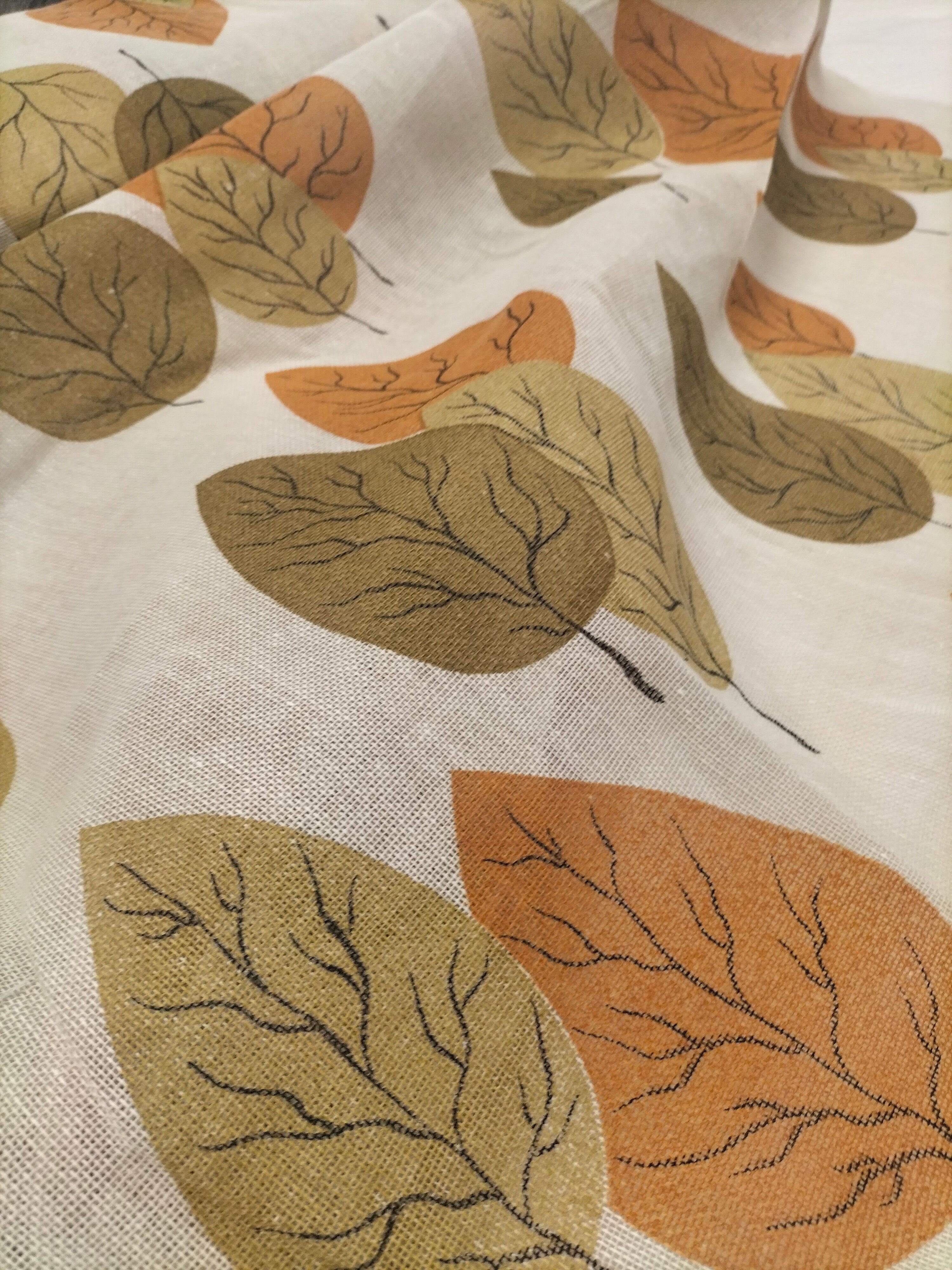 Pregiata canapa vintage anni 70' fantasia foliage