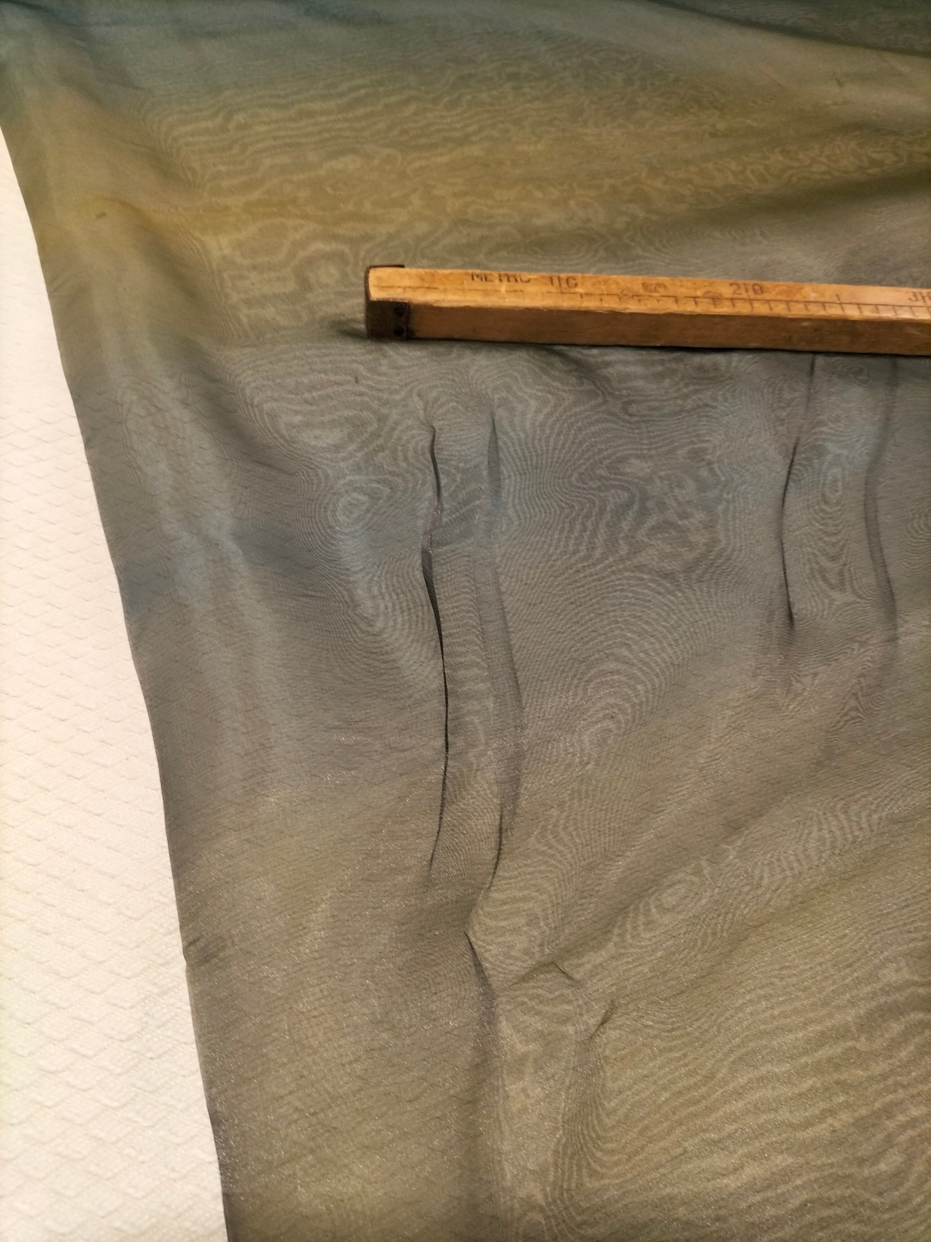 Tendone in organza bicolore oro e blu