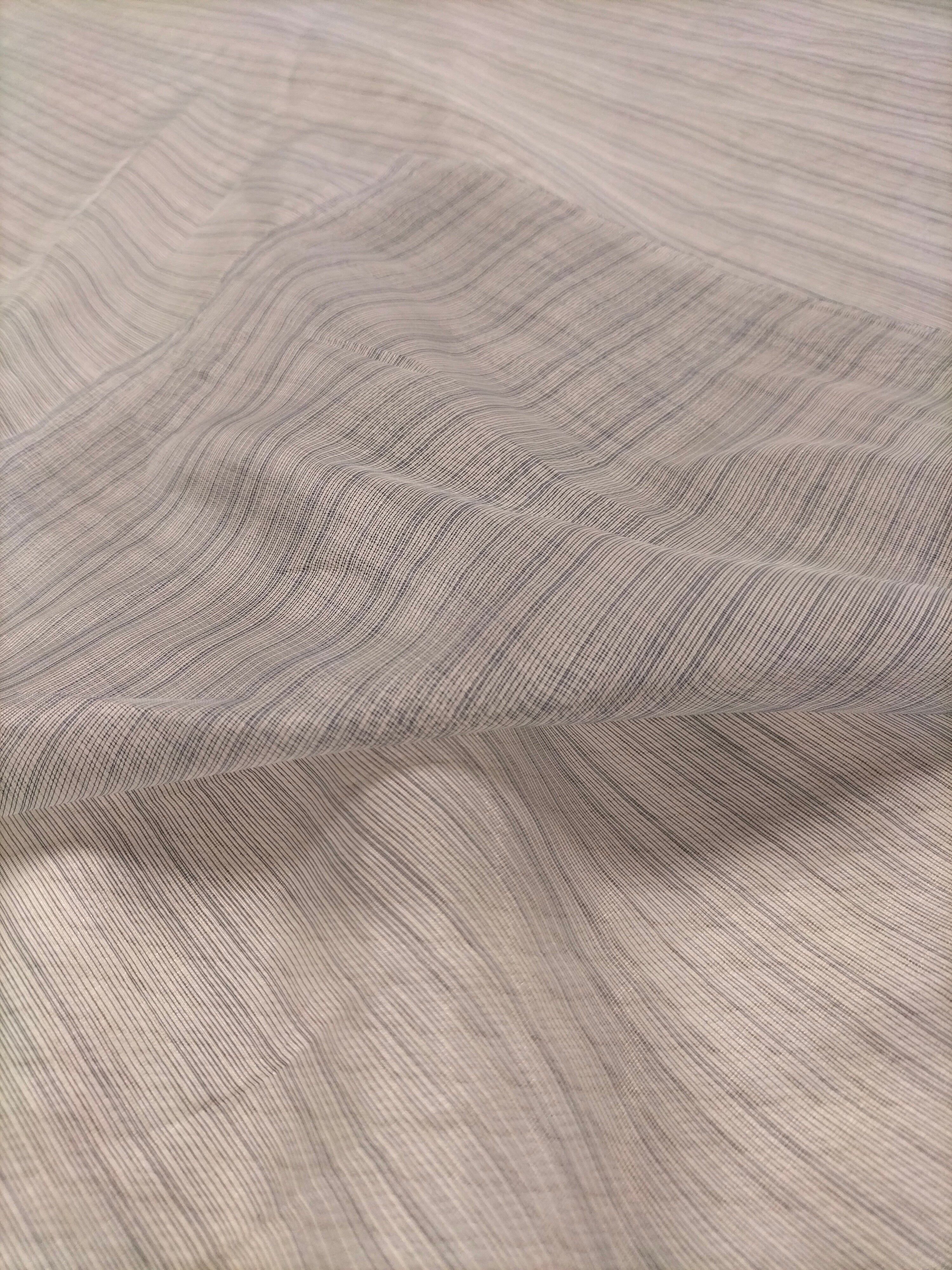 Tendone in organza grigia a righe - alto 320 cm