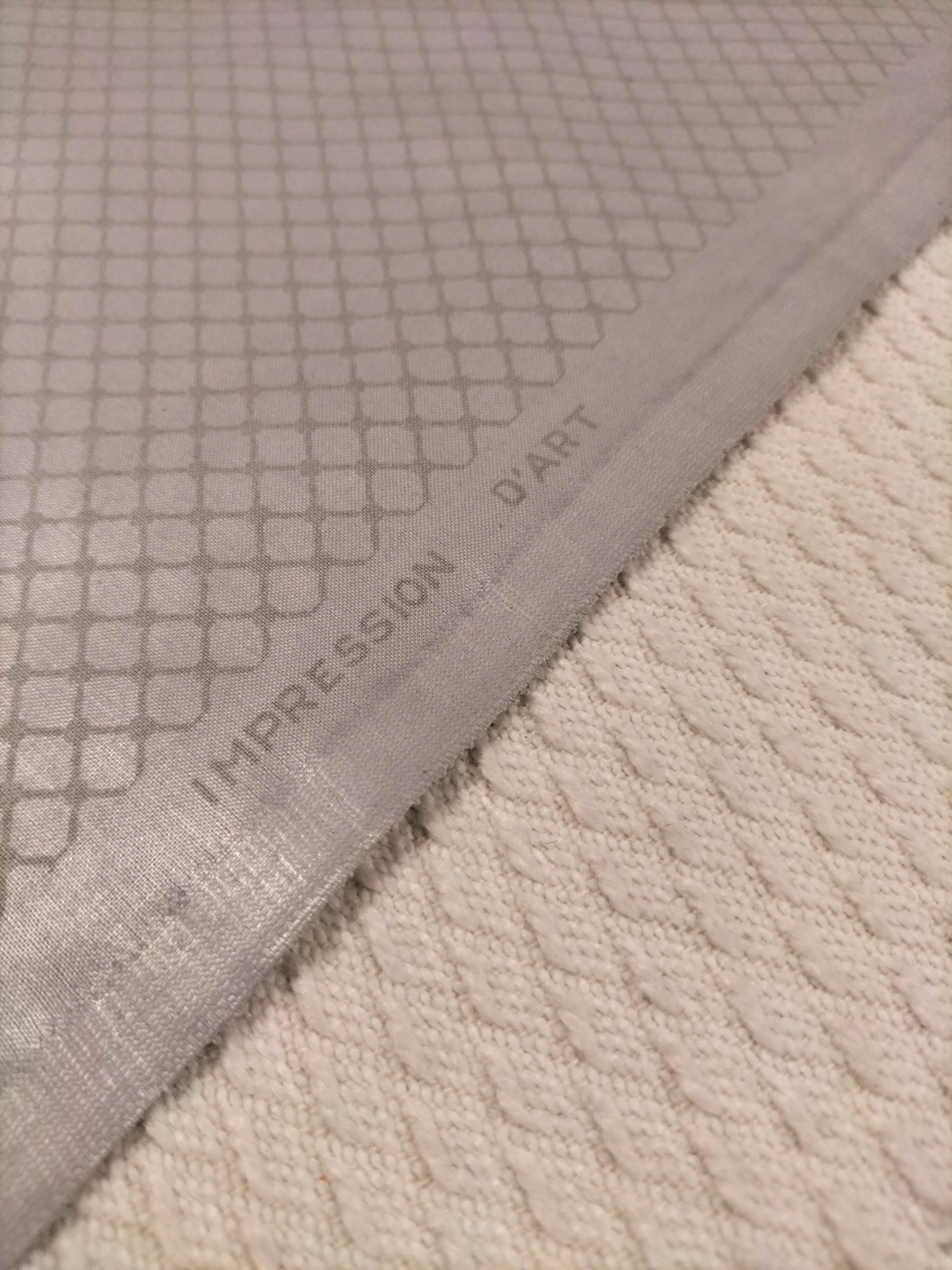 Cotone vintage francese grigio Romanex de Boussac "Impression D'Art"