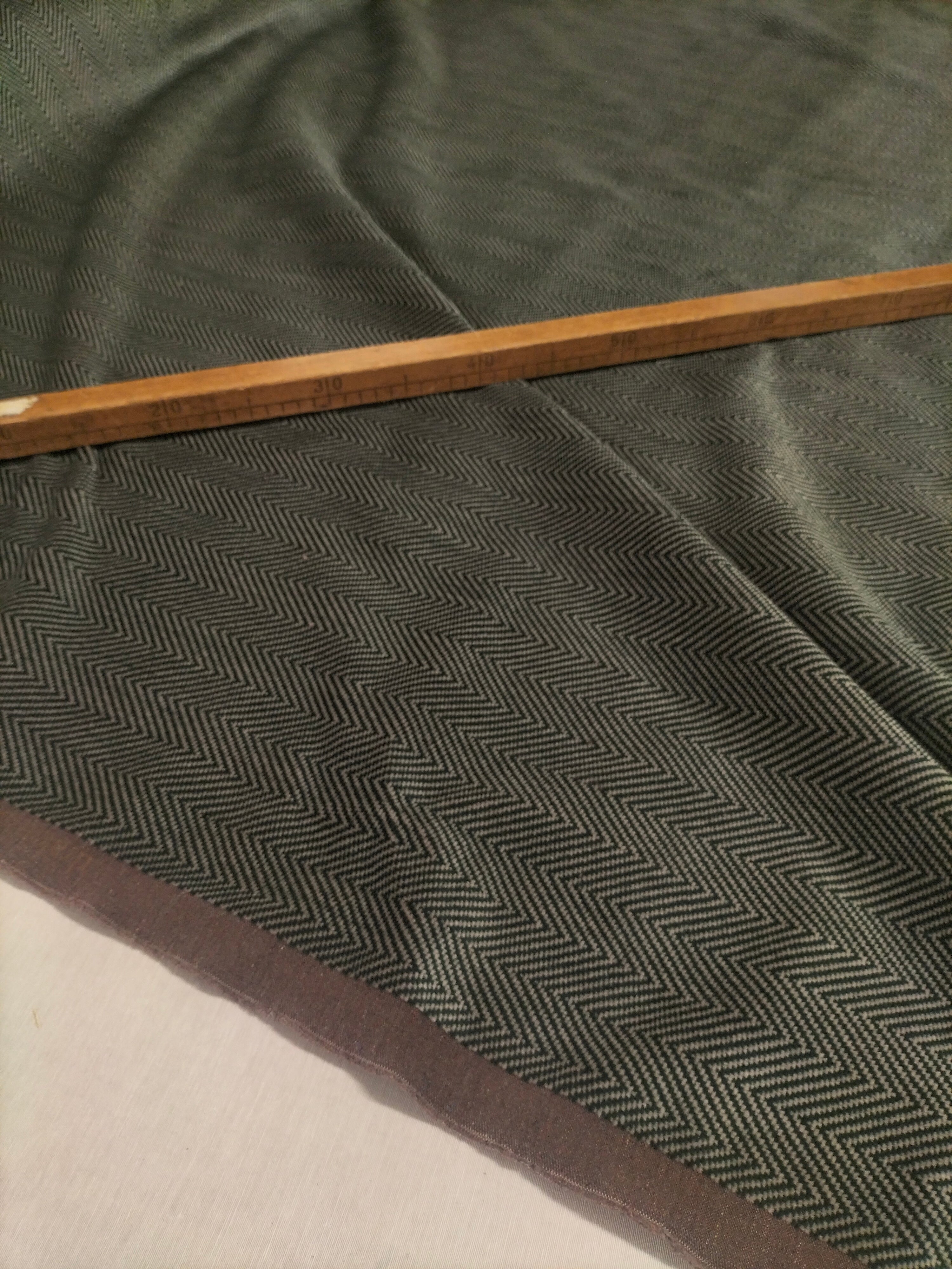 Velluto verde scuro fantasia a rombi