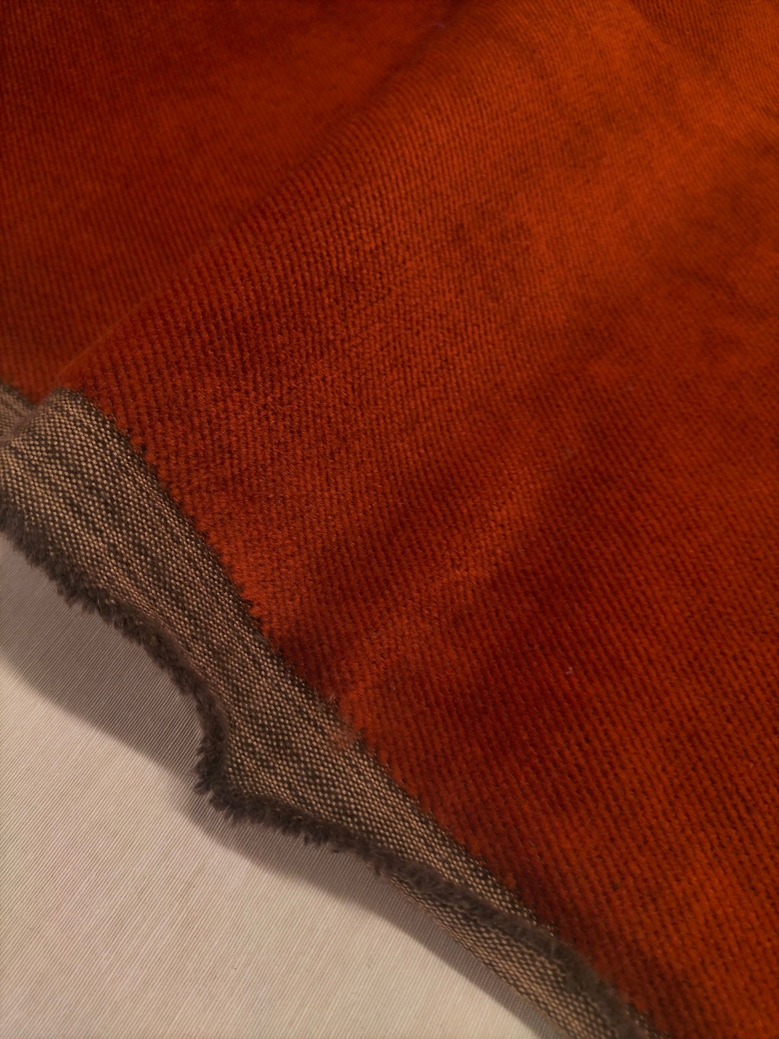 Pregiato velluto color rame