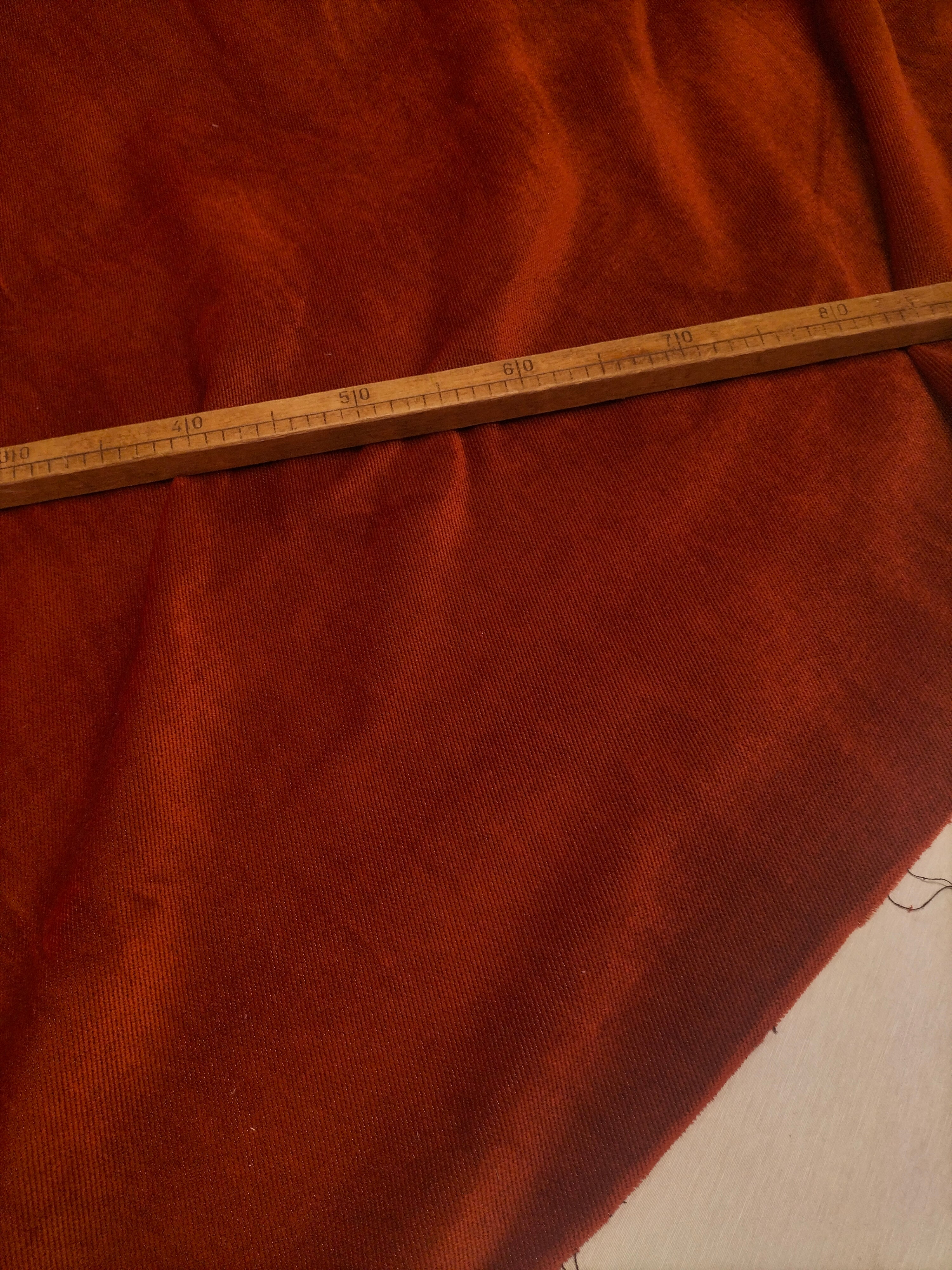 Pregiato velluto color rame