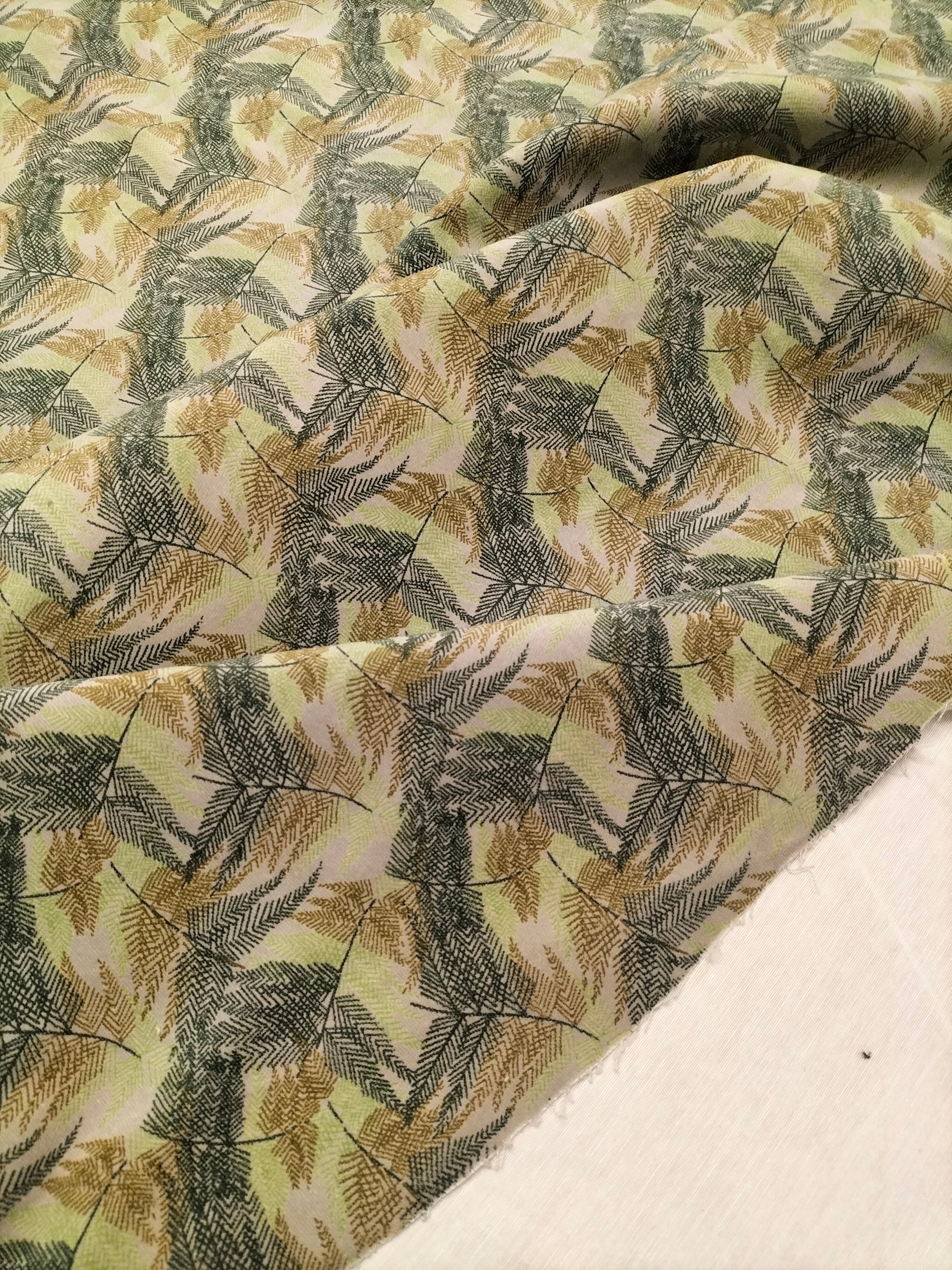 Pregiato velluto fantasia foliage