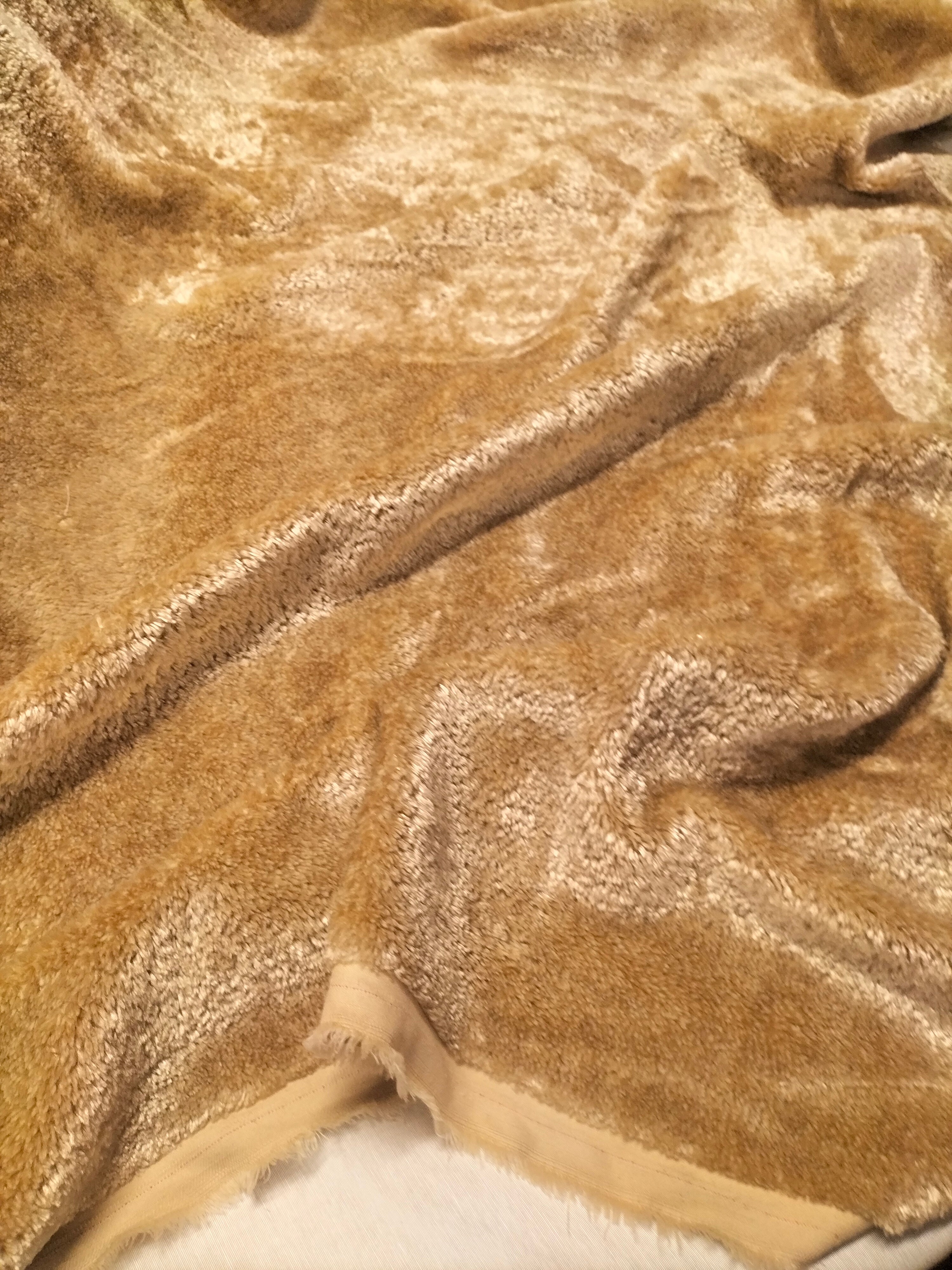 Pregiato velluto color beige by Enzo degli Angiuoni