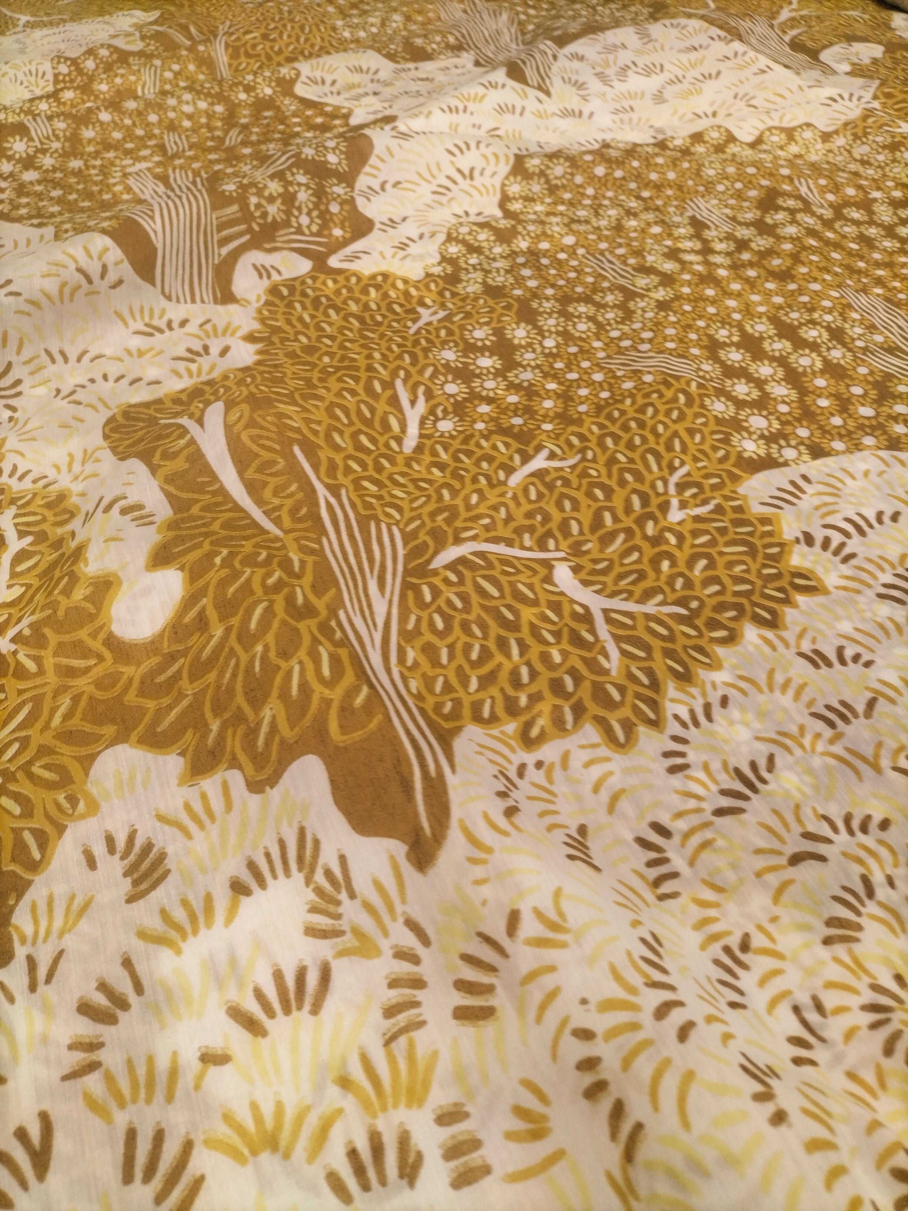 Tendone marrone chiaro vintage Bassetti in fantasia - alto 300 cm