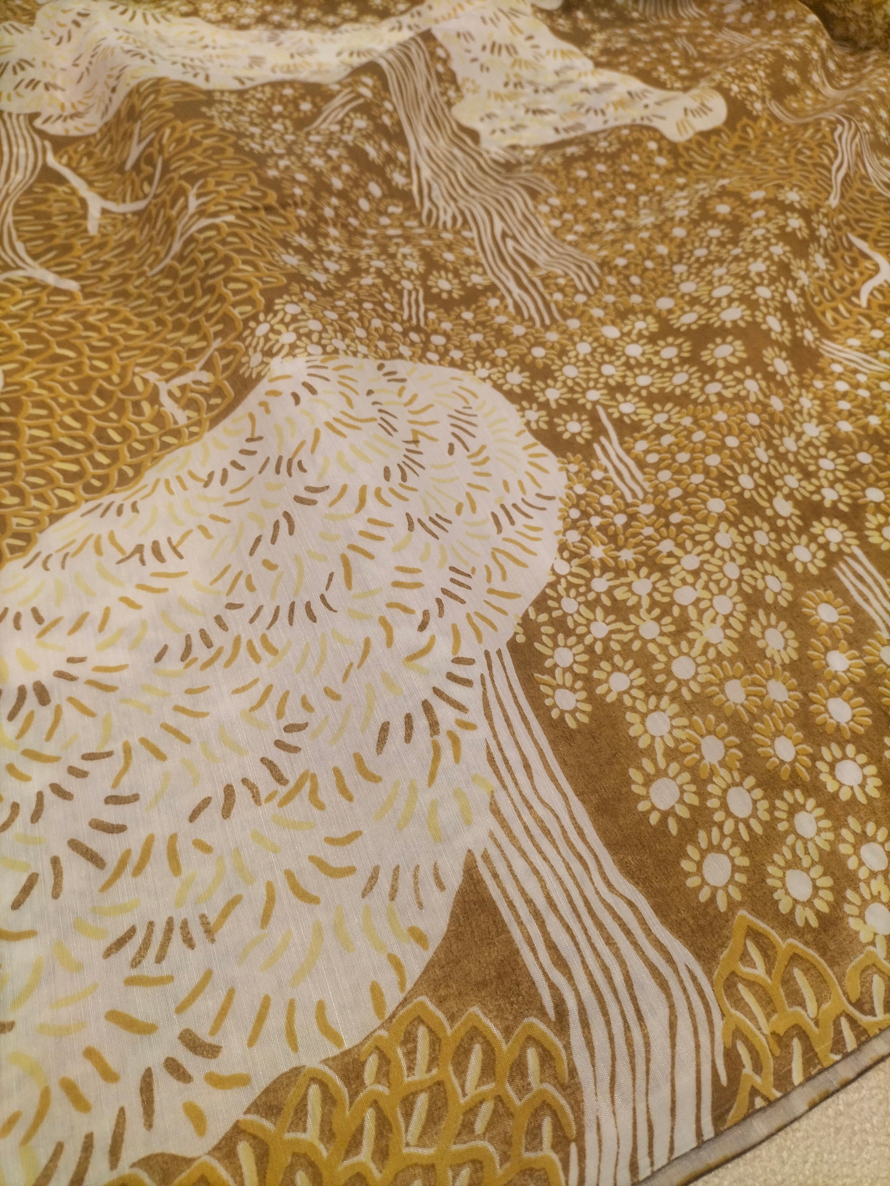 Tendone marrone chiaro vintage Bassetti in fantasia - alto 300 cm