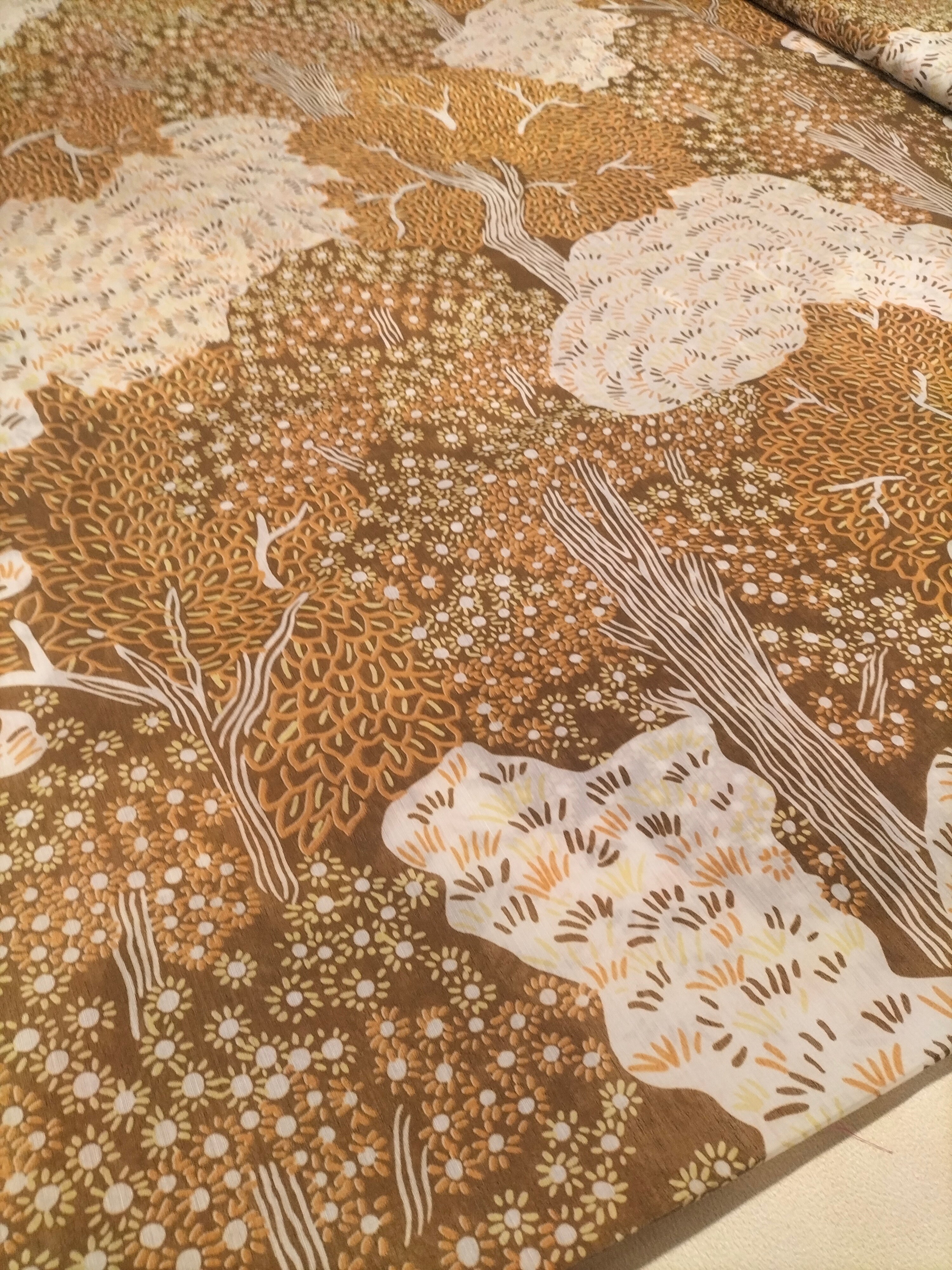 Tendone marrone vintage Bassetti in fantasia - alto 300 cm