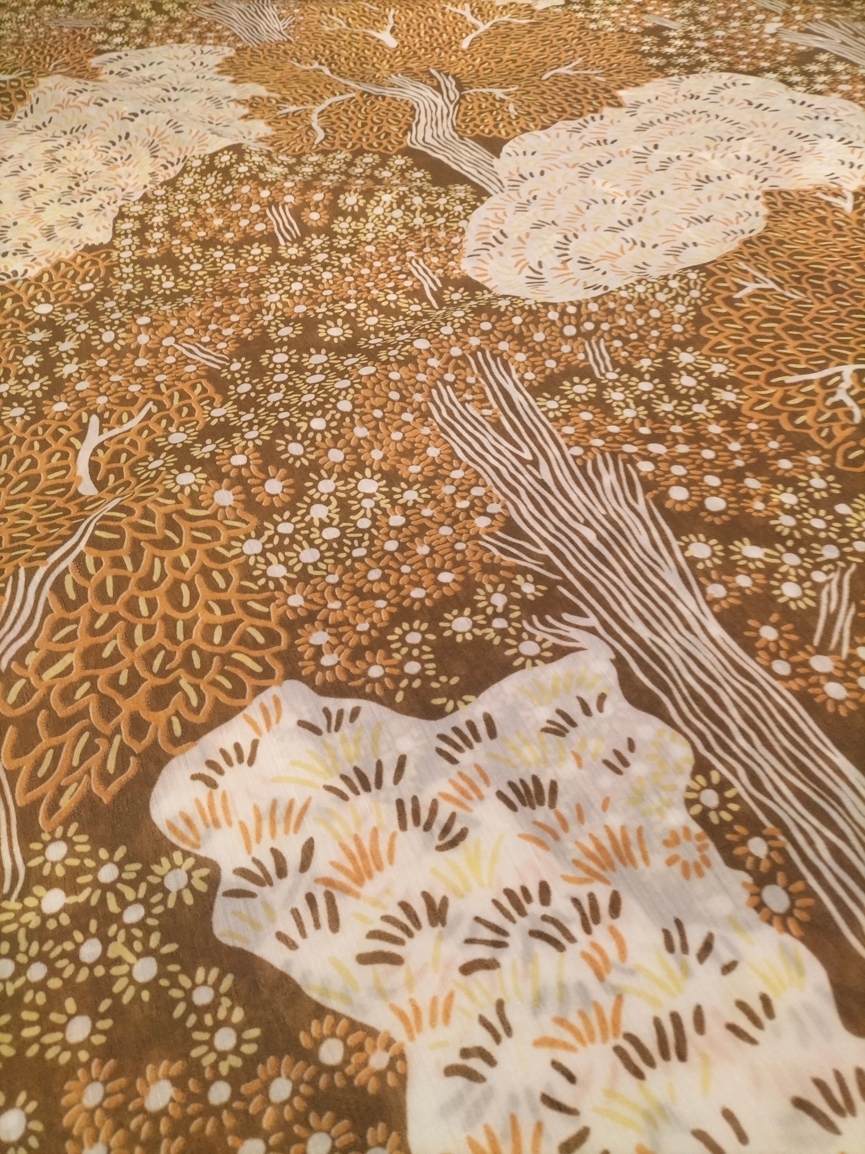 Tendone marrone vintage Bassetti in fantasia - alto 300 cm