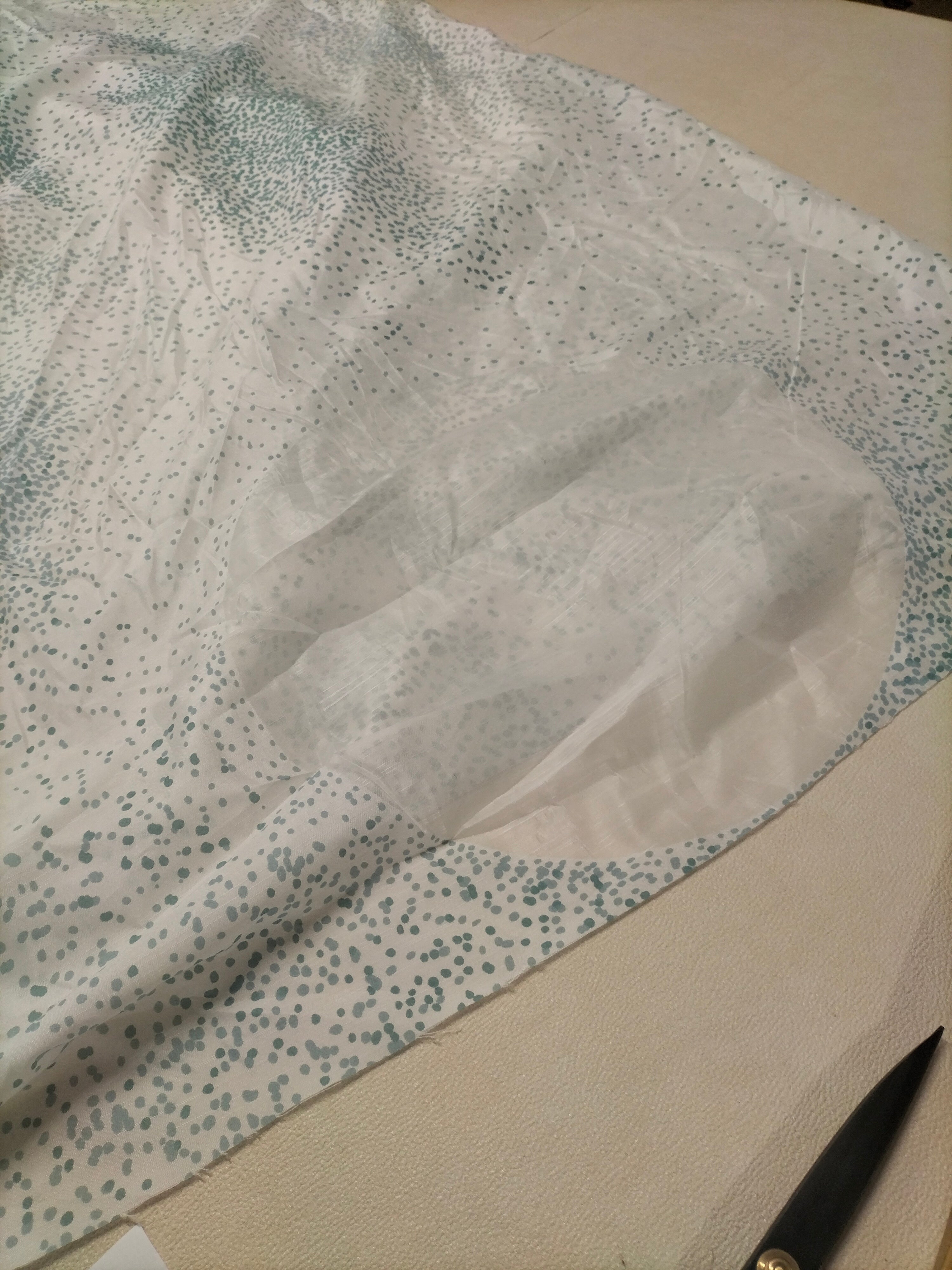 Tendone vintage Bassetti in fantasia a pois - alto 300 cm