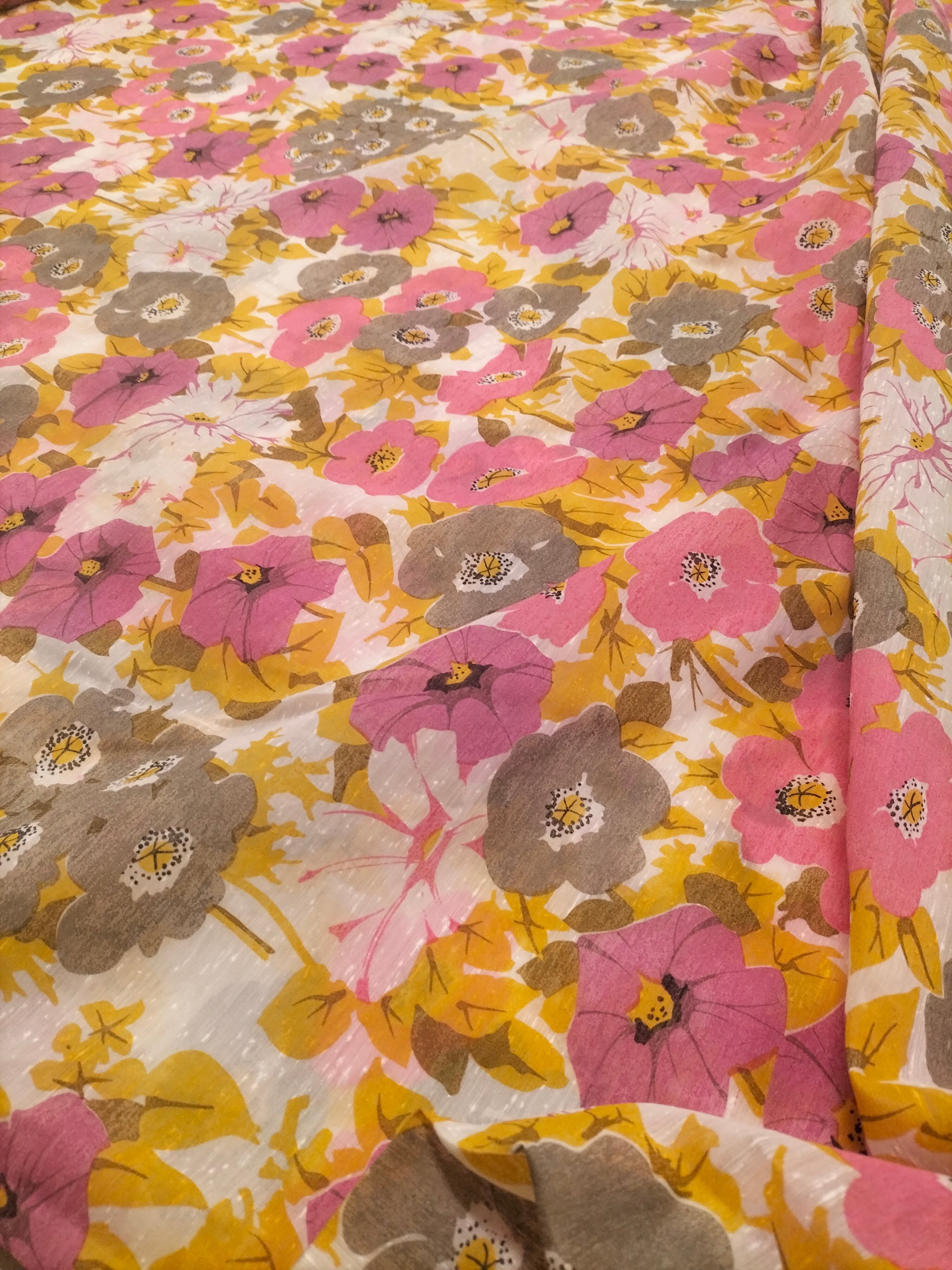 Tendone vintage Bassetti in fantasia floreale multicolore - alto 300 cm