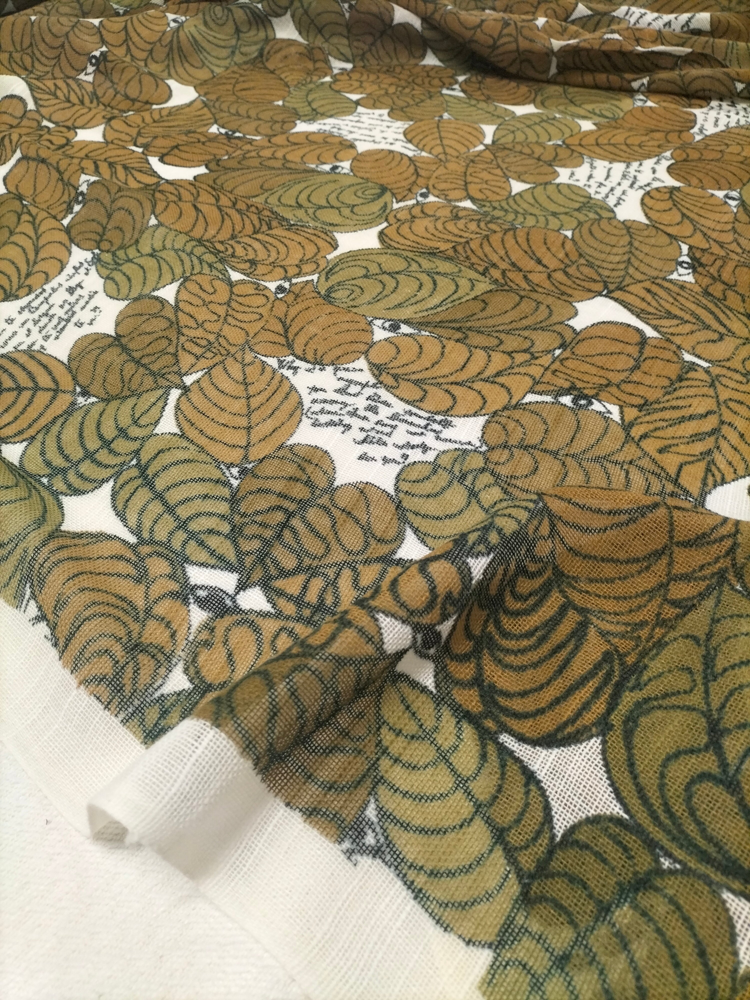 Pregiata canapa vintage anni 70' fantasia foliage