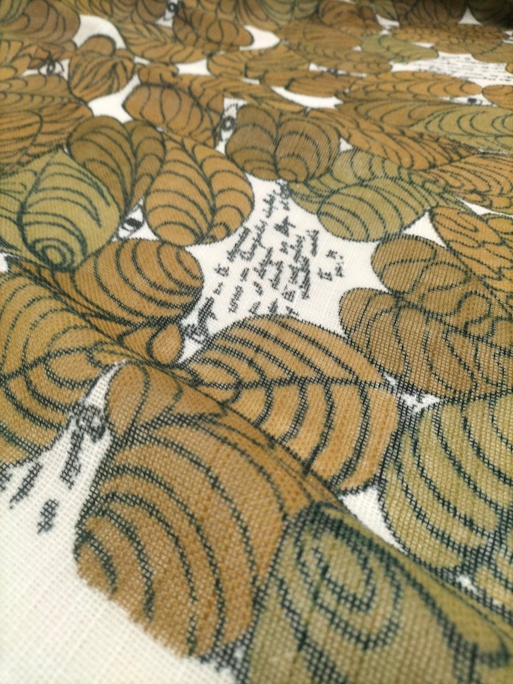 Pregiata canapa vintage anni 70' fantasia foliage