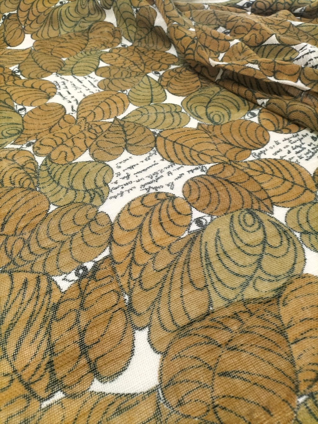 Pregiata canapa vintage anni 70' fantasia foliage