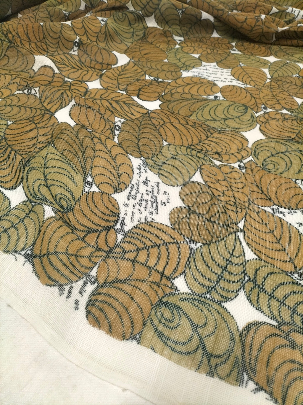 Pregiata canapa vintage anni 70' fantasia foliage