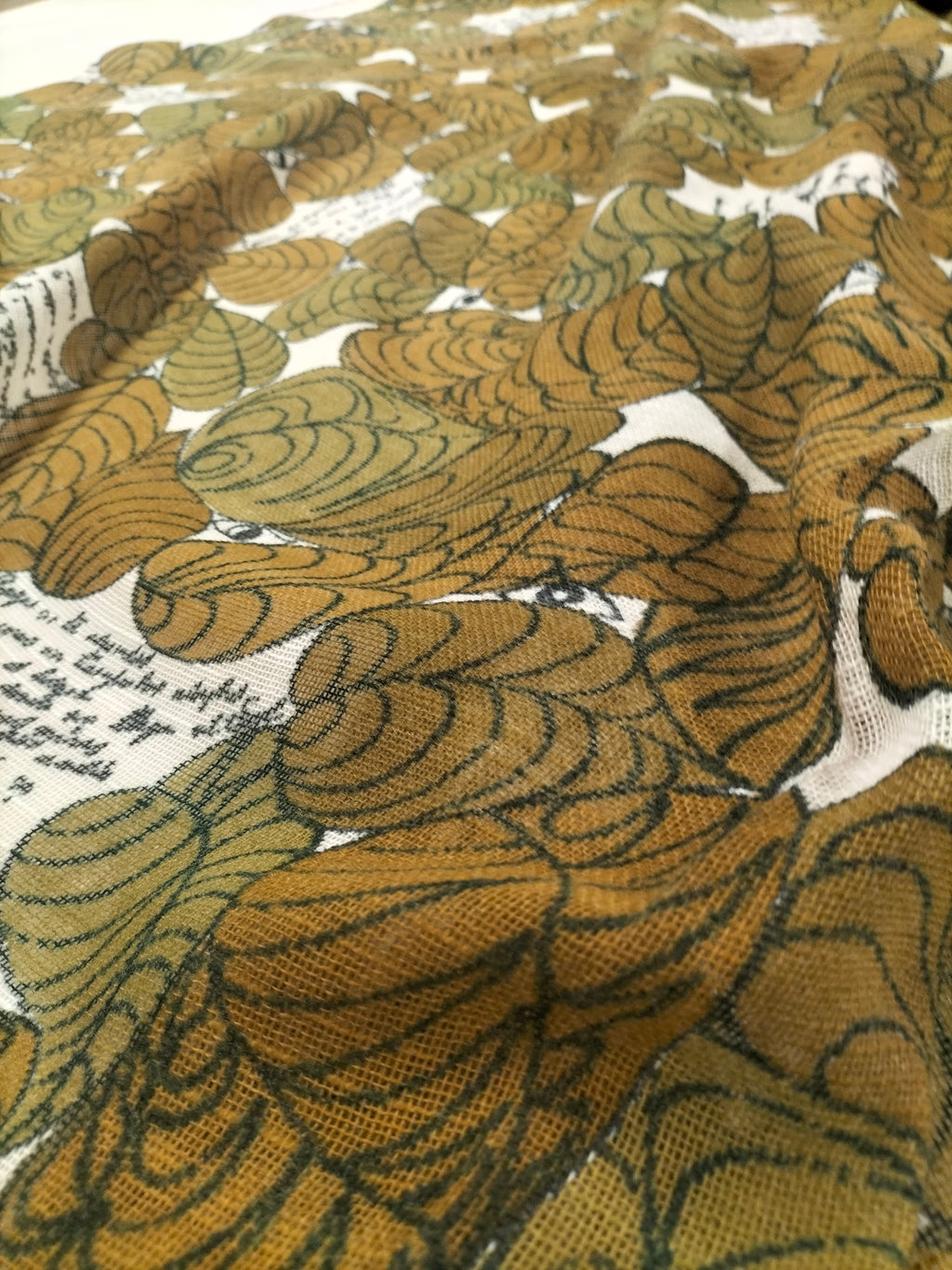 Pregiata canapa vintage anni 70' fantasia foliage