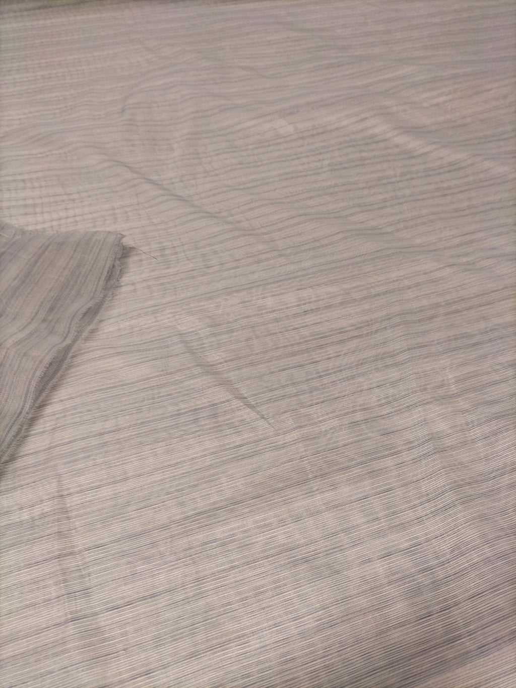 Tendone in organza grigia a righe - alto 320 cm