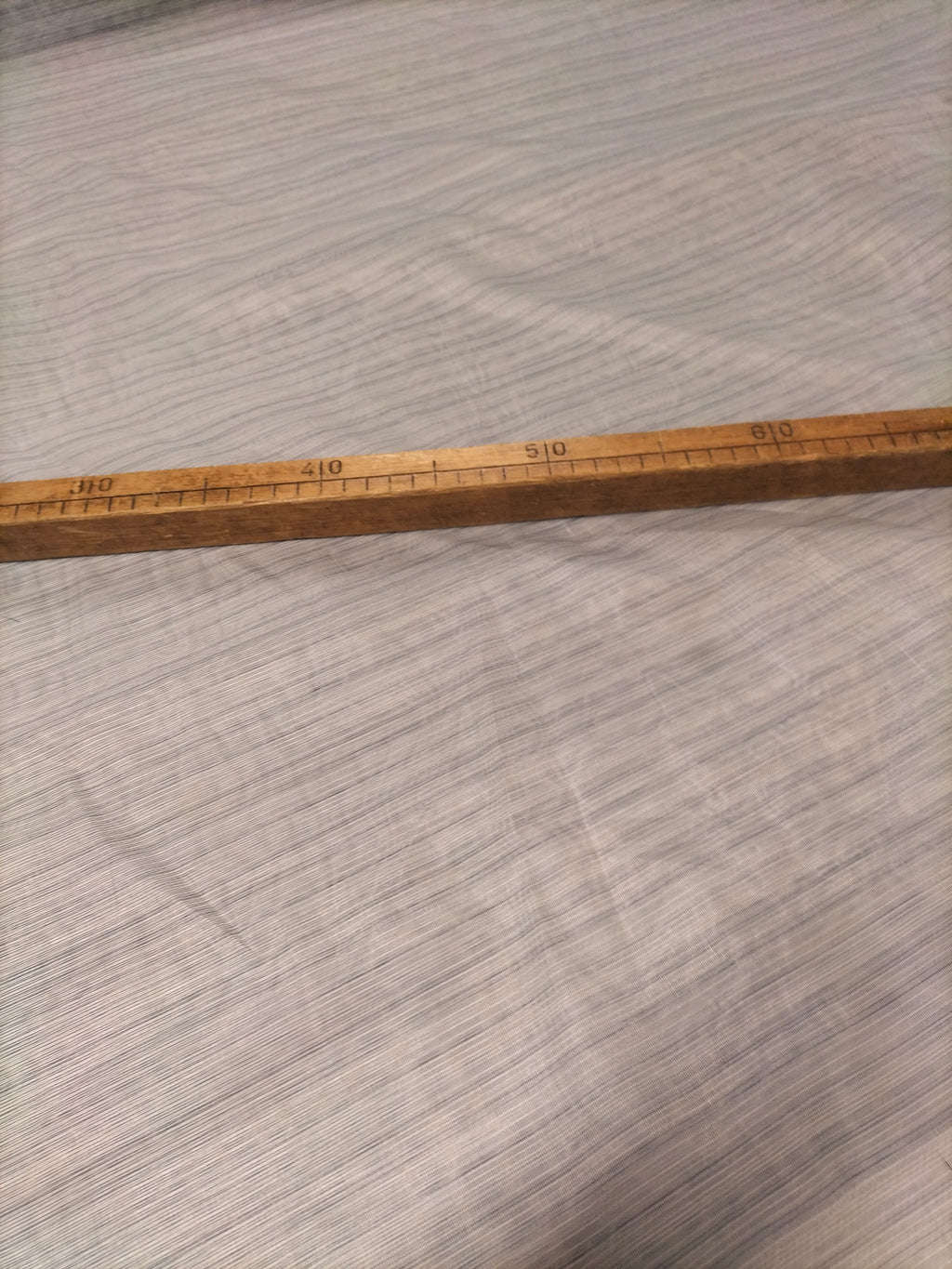 Tendone in organza grigia a righe - alto 320 cm