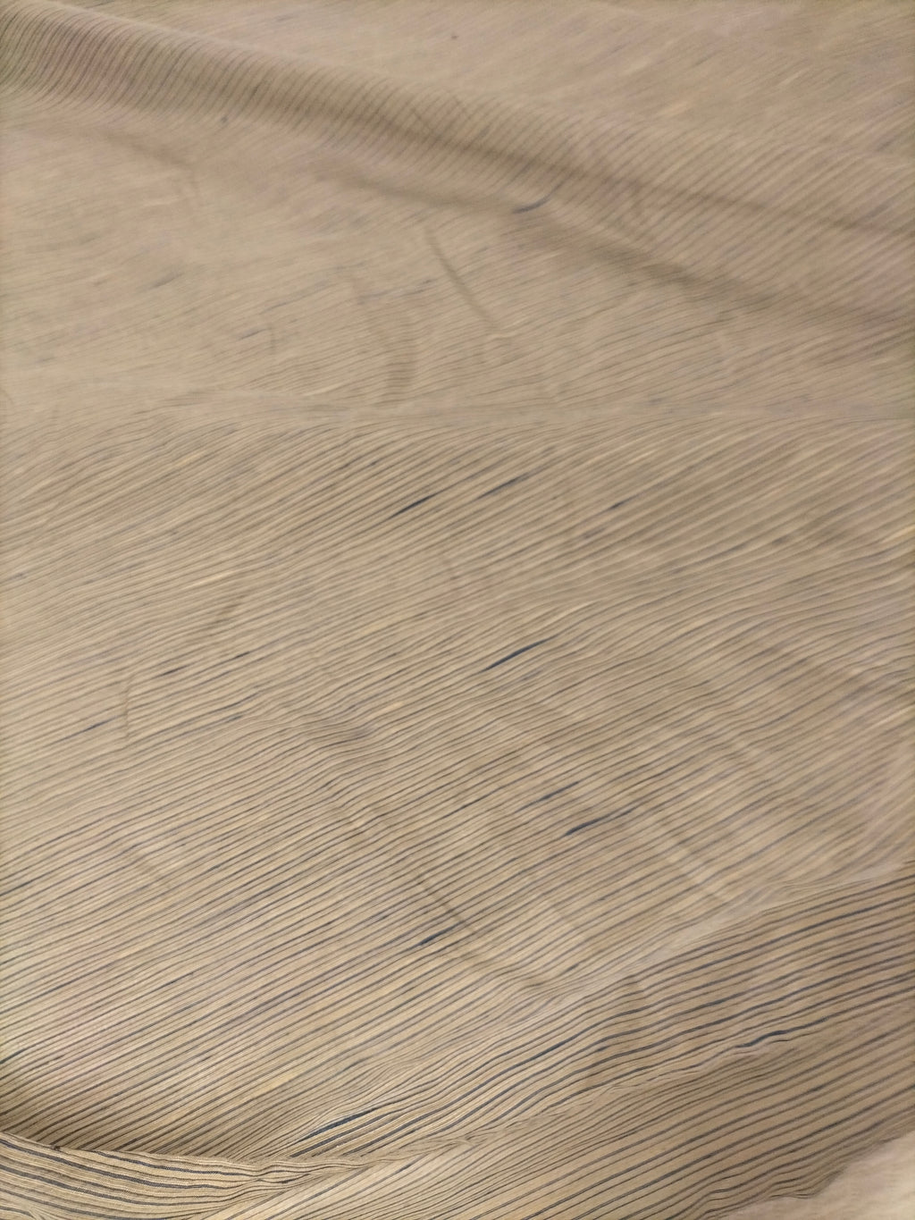 Tendone in organza grigia a righe blu - alto 320 cm