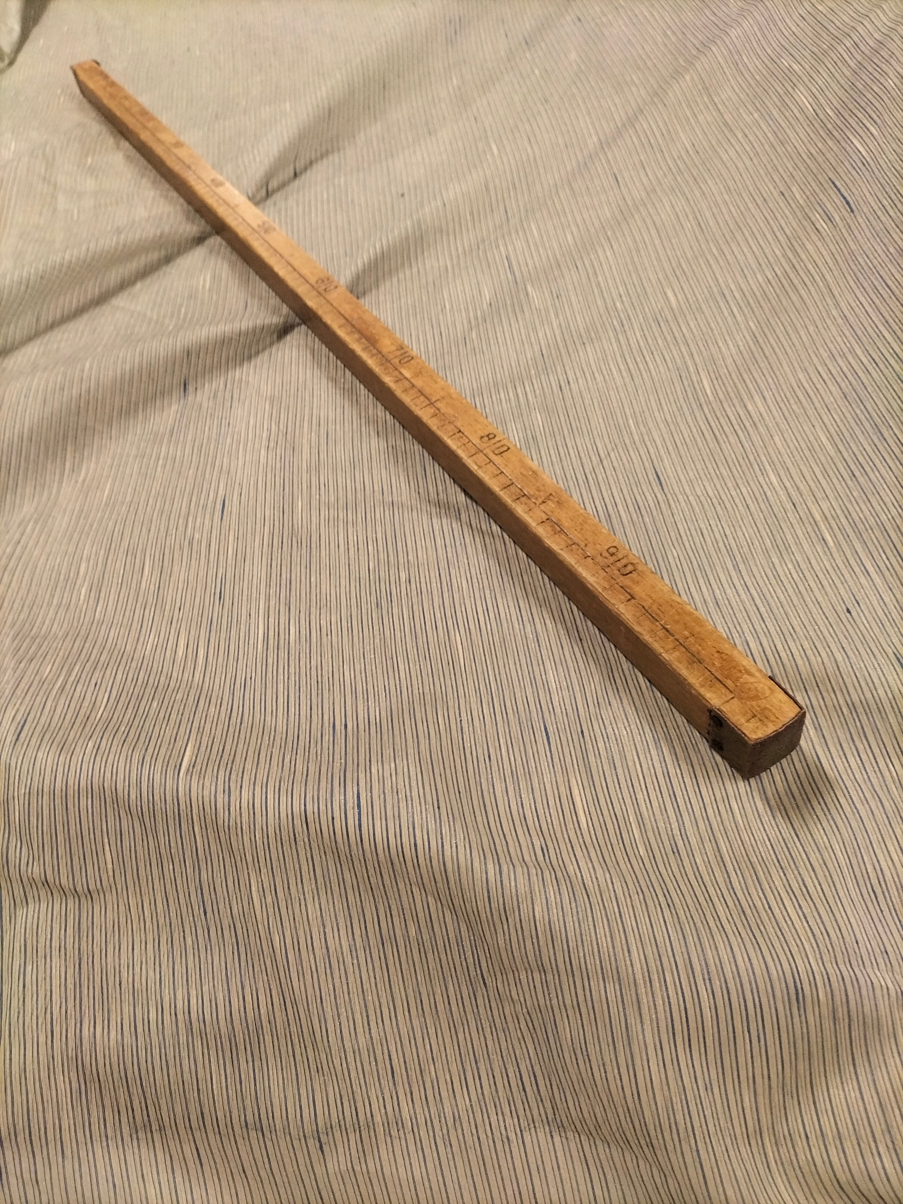 Tendone in organza grigia a righe blu - alto 320 cm