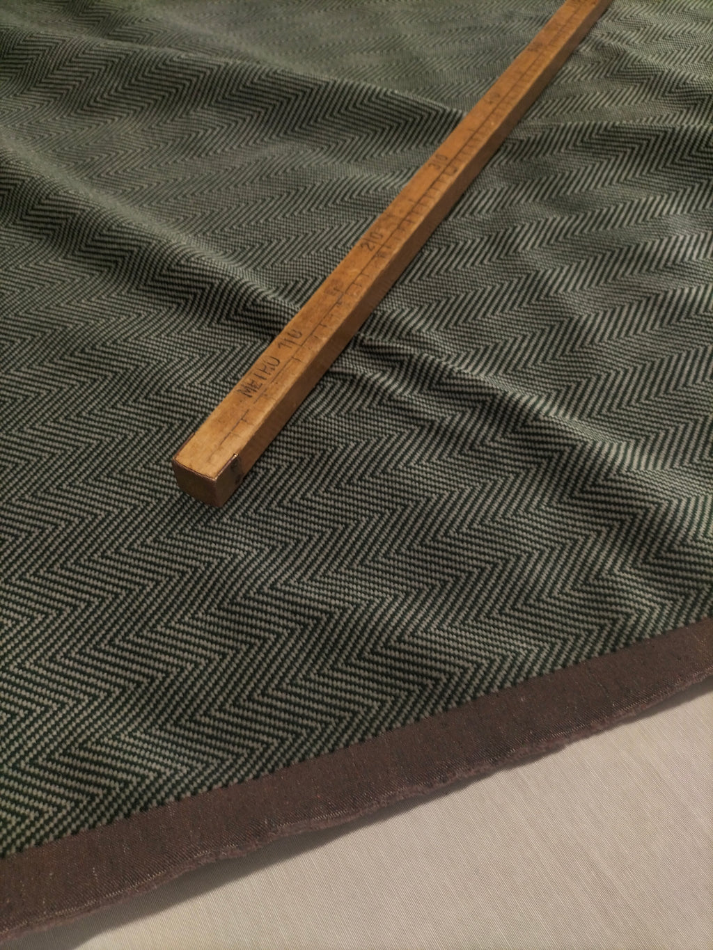 Velluto verde scuro fantasia a rombi