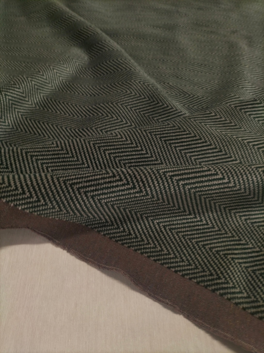 Velluto verde scuro fantasia a rombi