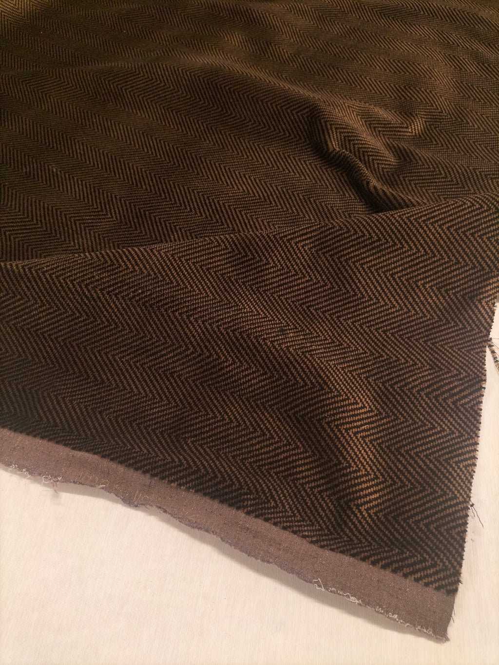 Pregiato velluto marrone Herringbone