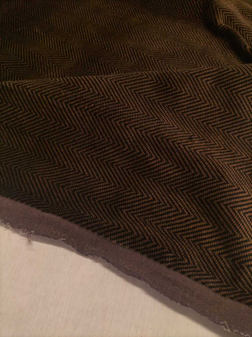 Pregiato velluto marrone Herringbone