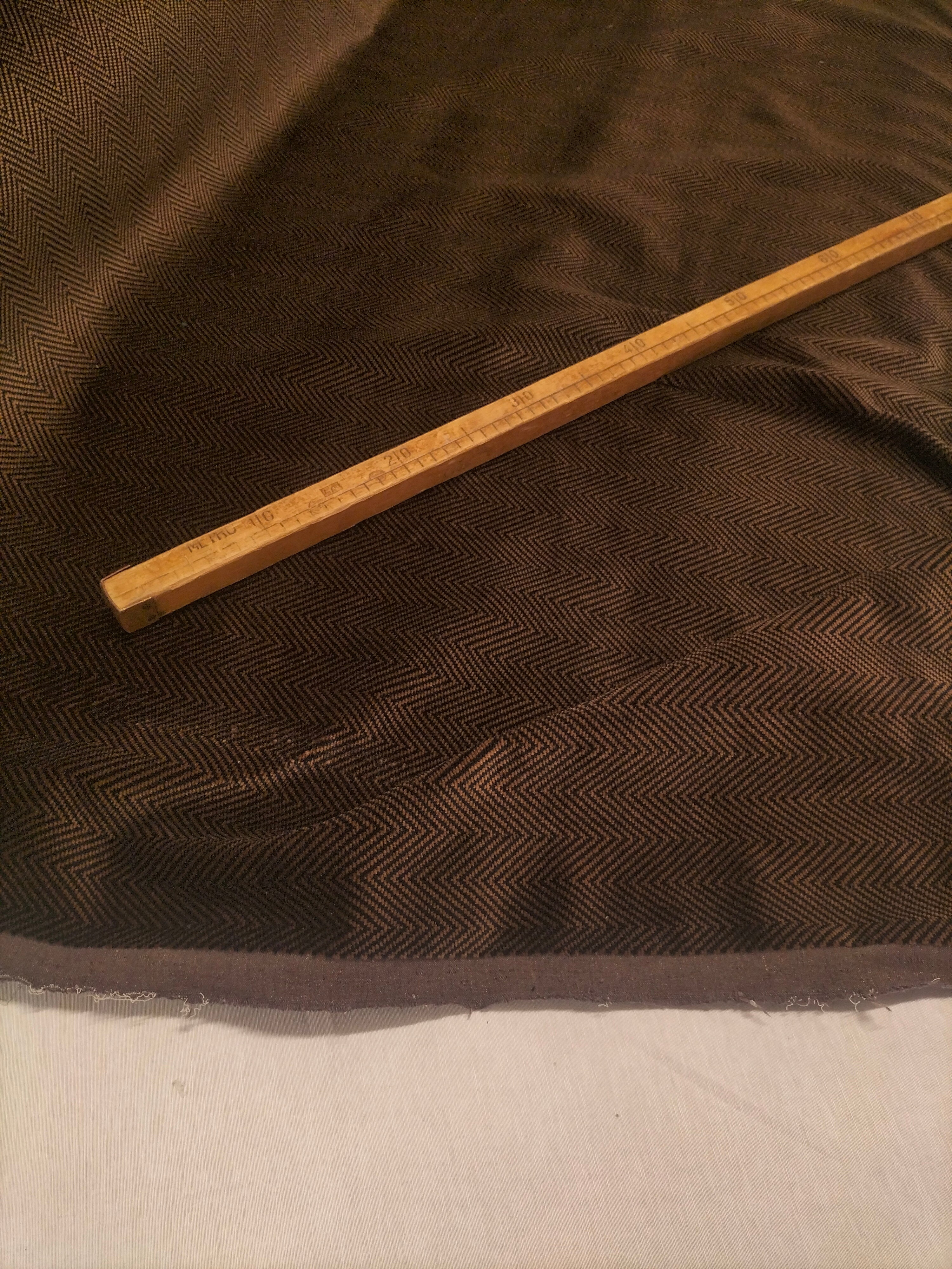 Velluto marrone a rombi