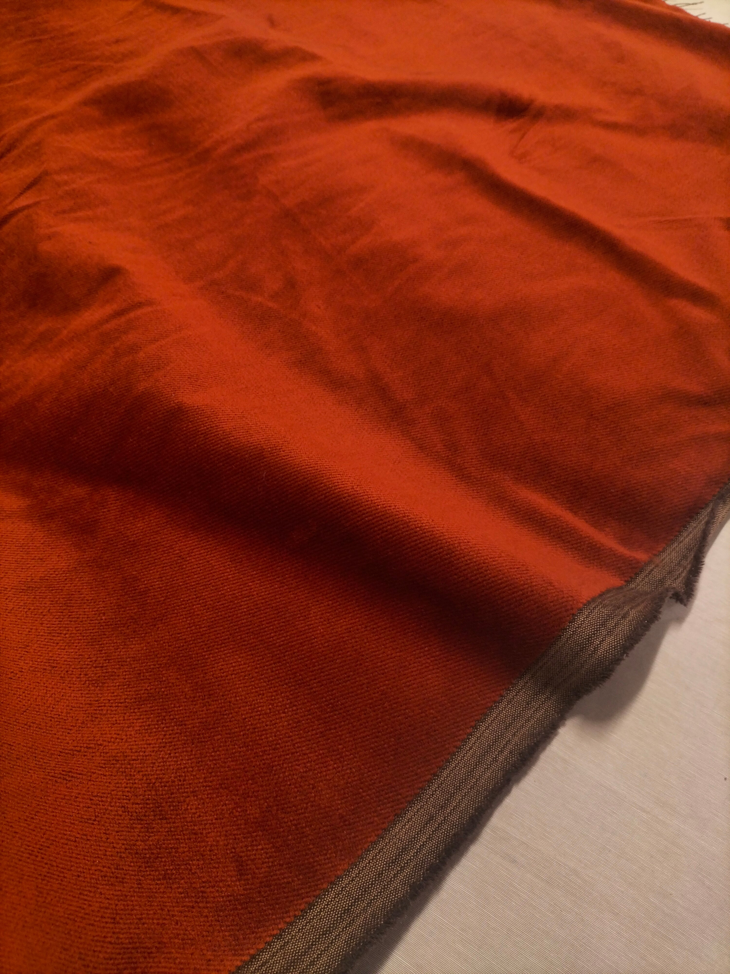 Pregiato velluto color rame