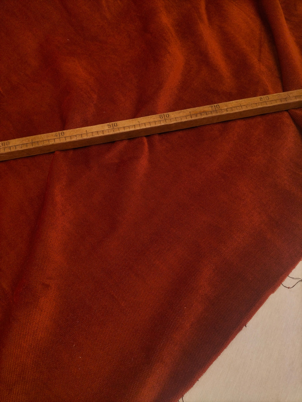 Pregiato velluto color rame