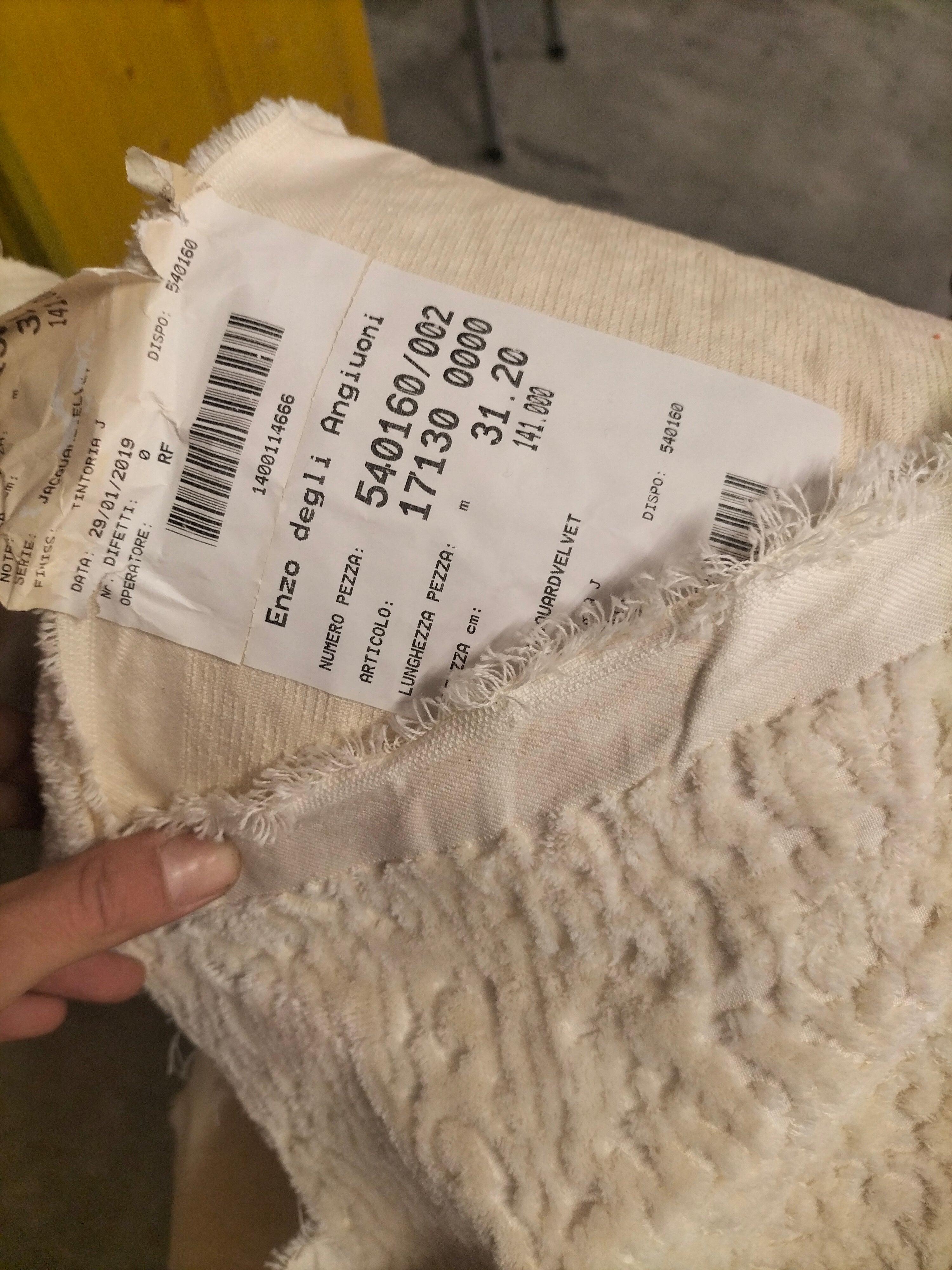 Pregiato velluto fantasia tono su tono