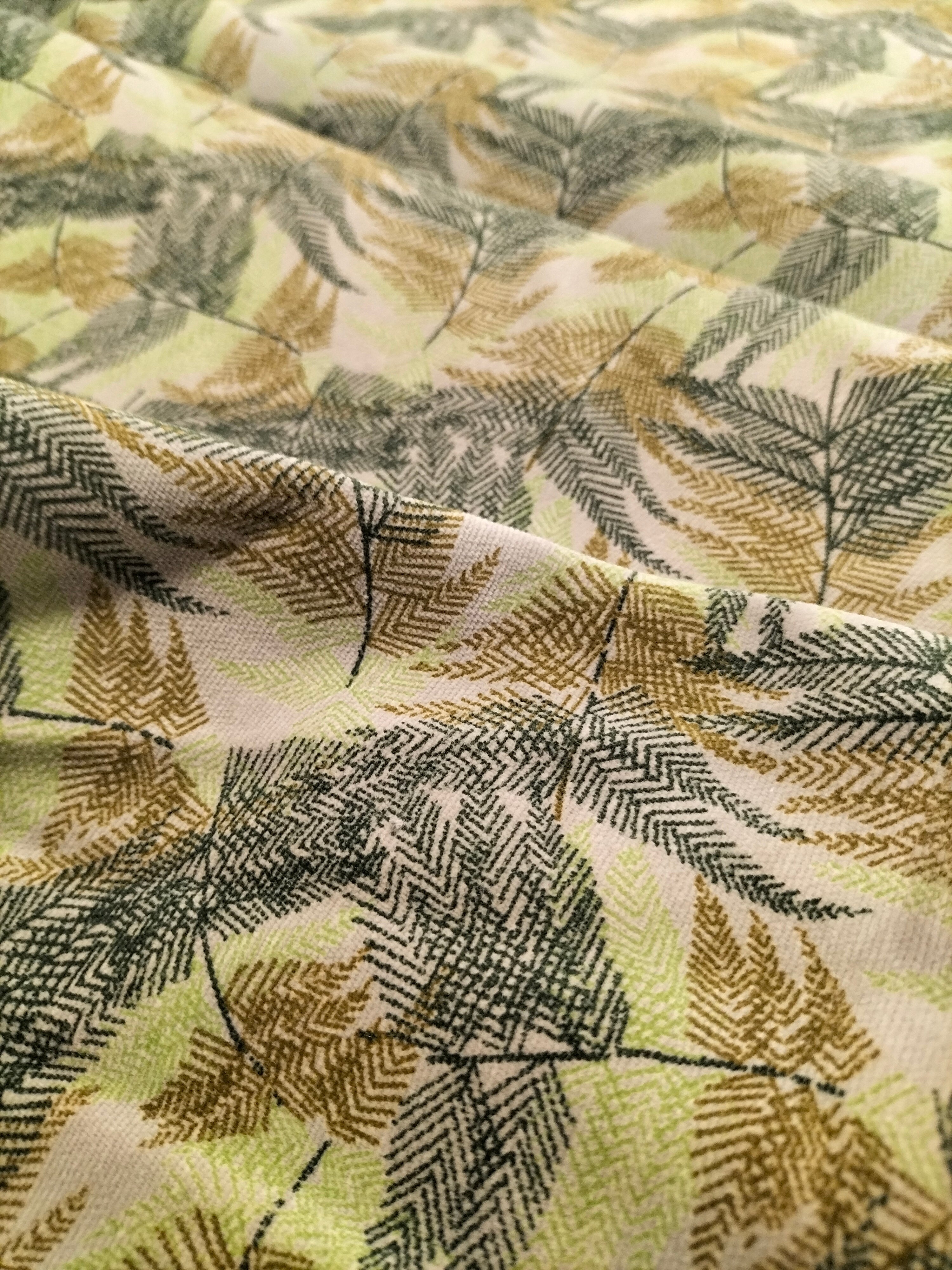 Pregiato velluto fantasia foliage