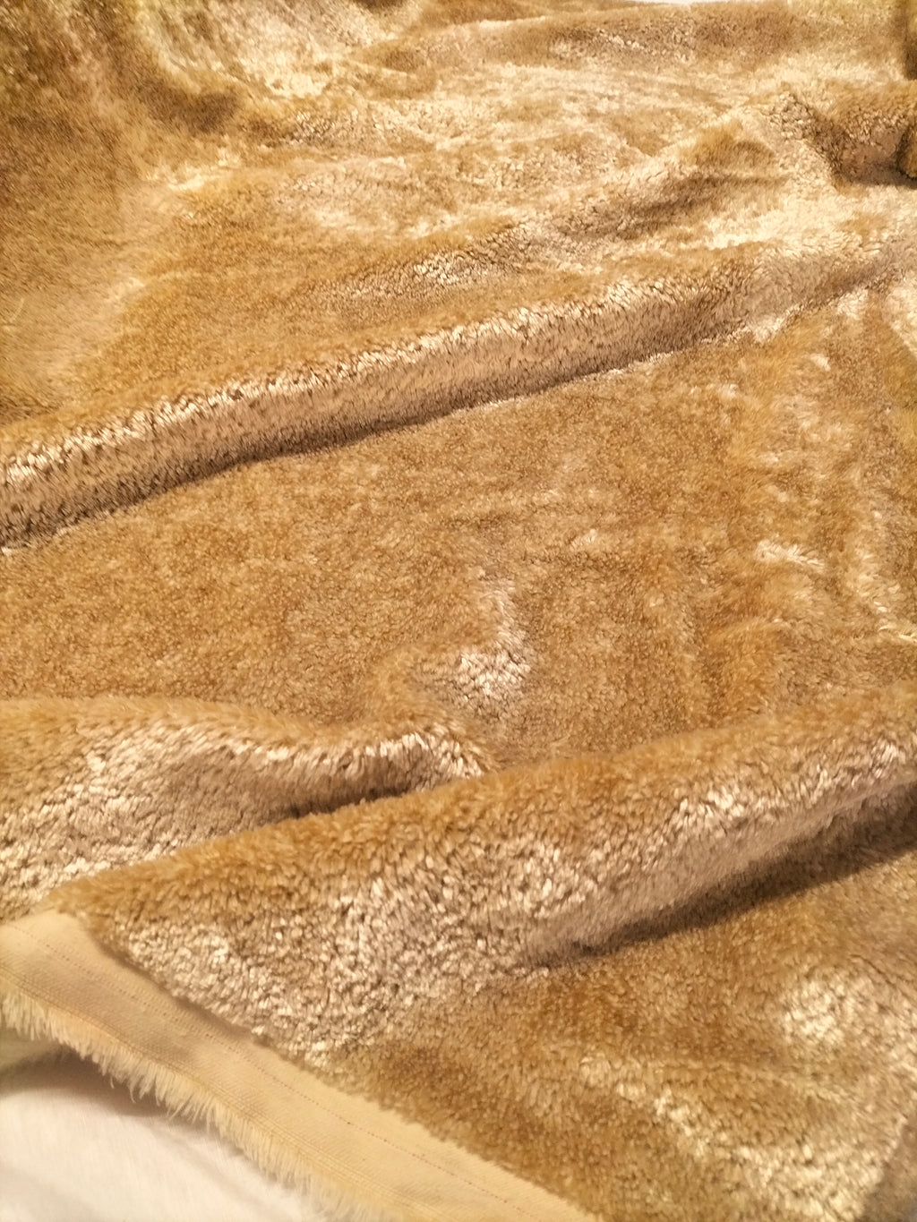 Pregiato velluto color beige by Enzo degli Angiuoni