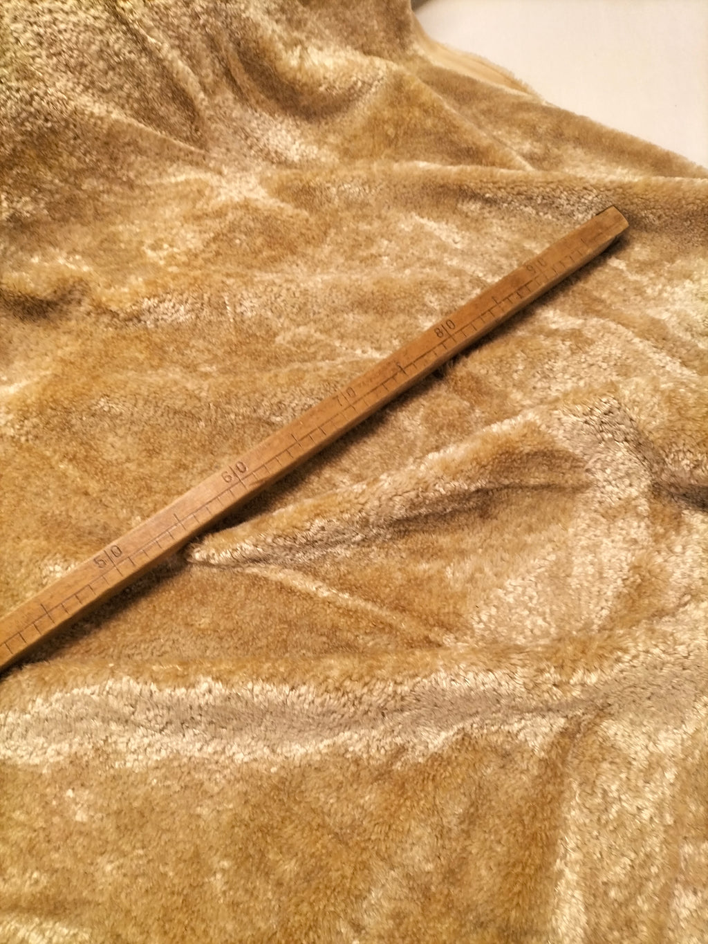 Pregiato velluto color beige by Enzo degli Angiuoni