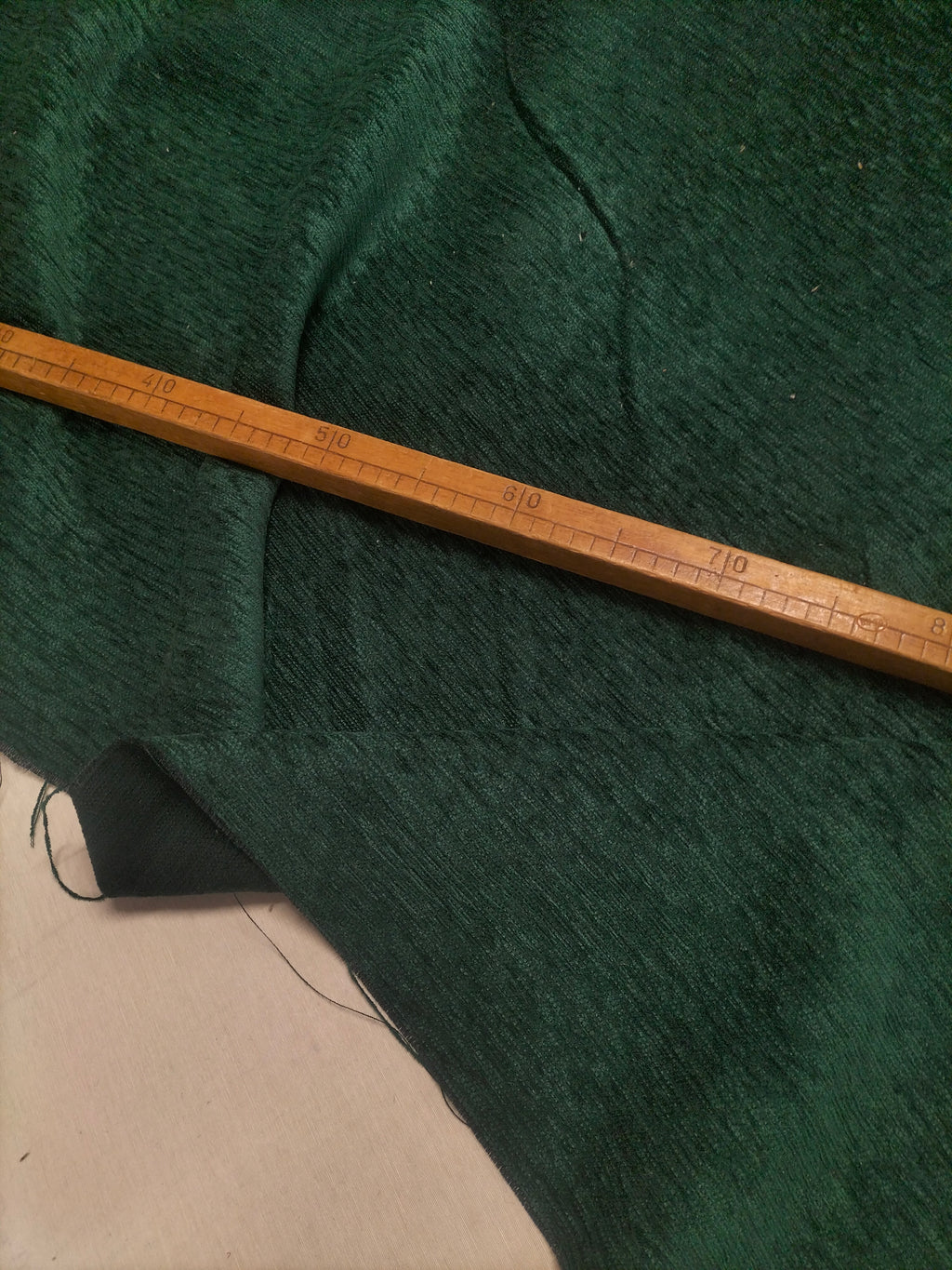 Tessuto d'arredo verde - manifattura del lusso - alto 140 cm