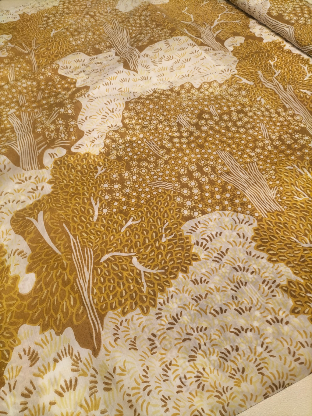 Tendone marrone chiaro vintage Bassetti in fantasia - alto 300 cm