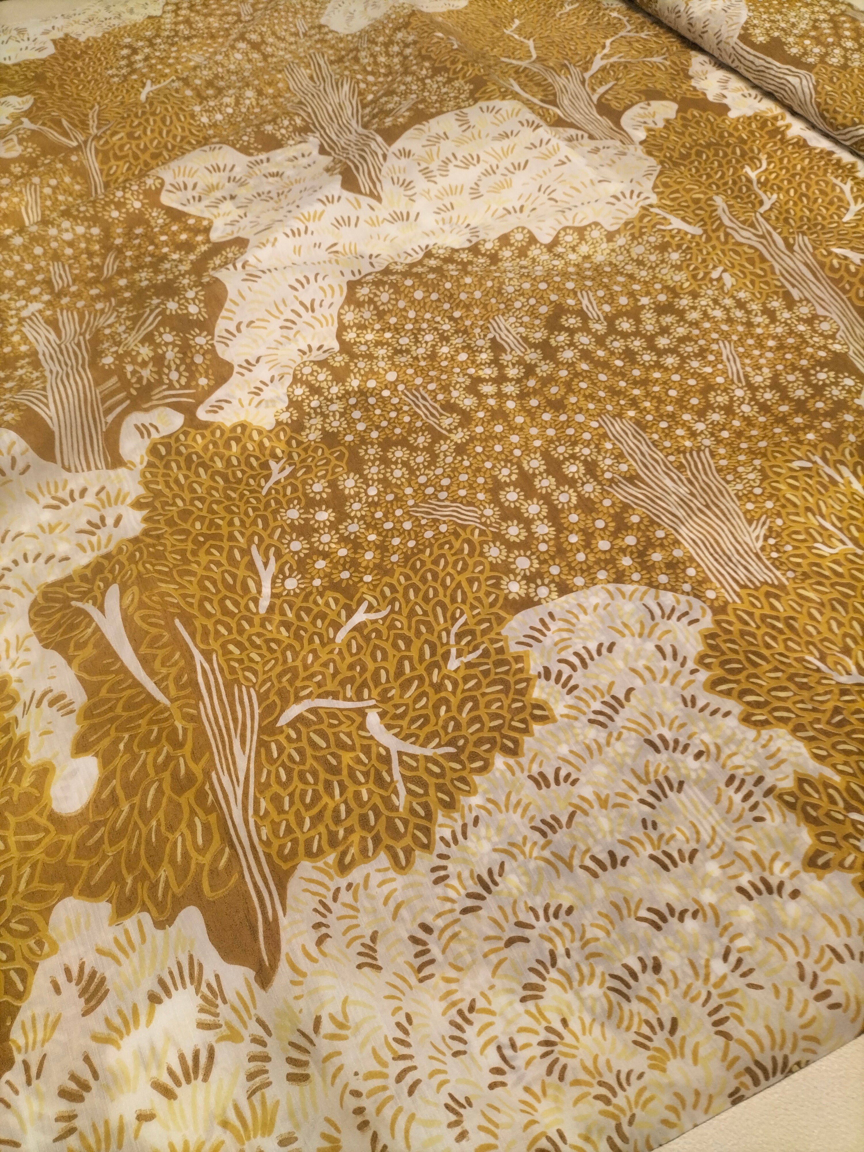 Tendone marrone chiaro vintage Bassetti in fantasia - alto 300 cm