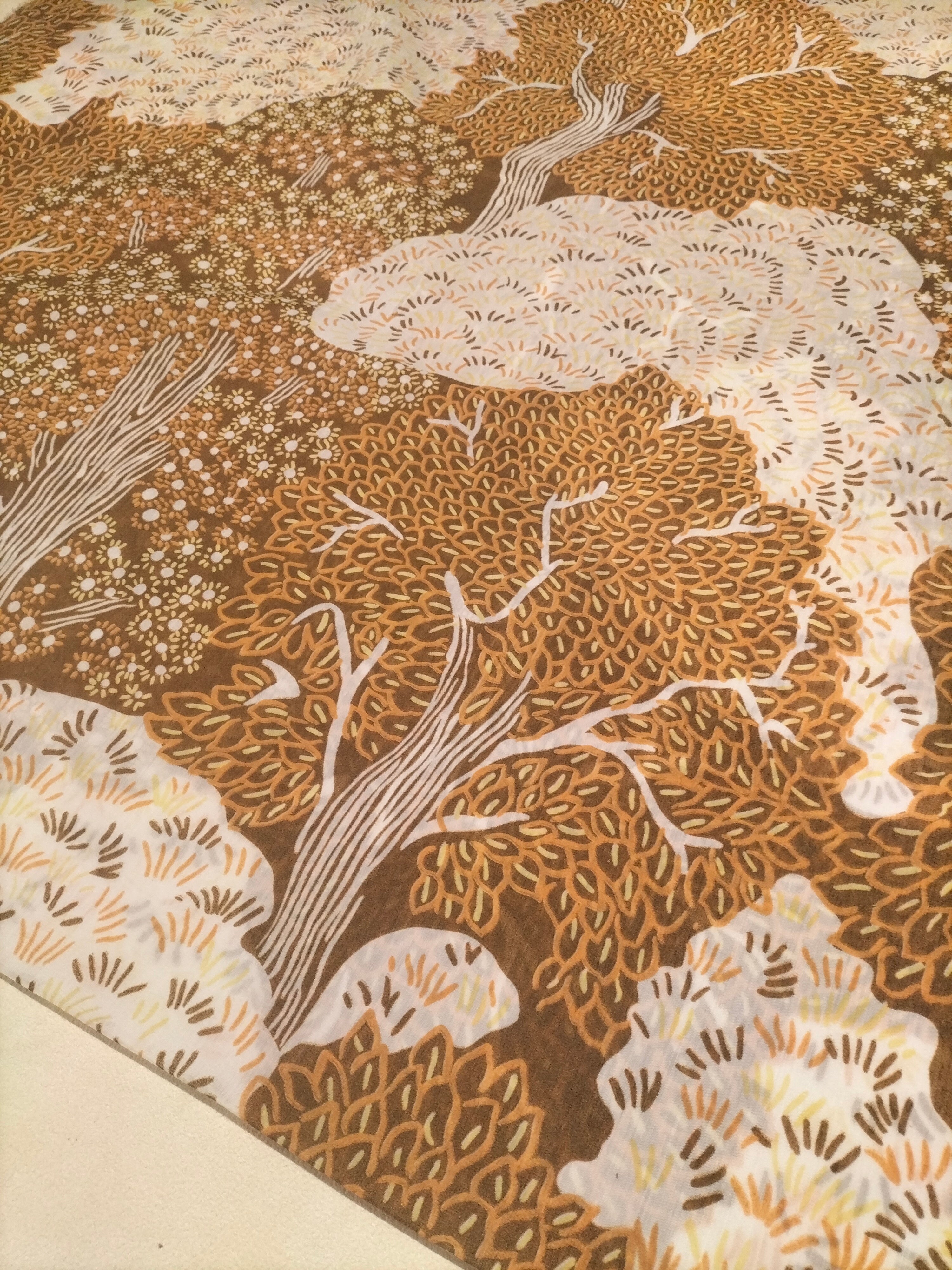 Tendone marrone vintage Bassetti in fantasia - alto 300 cm