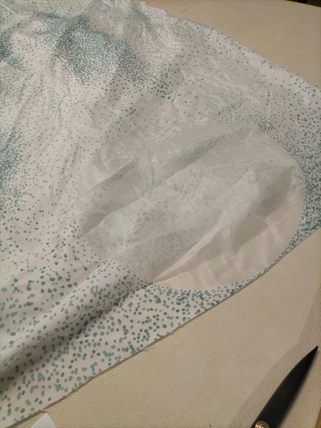 Tendone vintage Bassetti in fantasia a pois - alto 300 cm