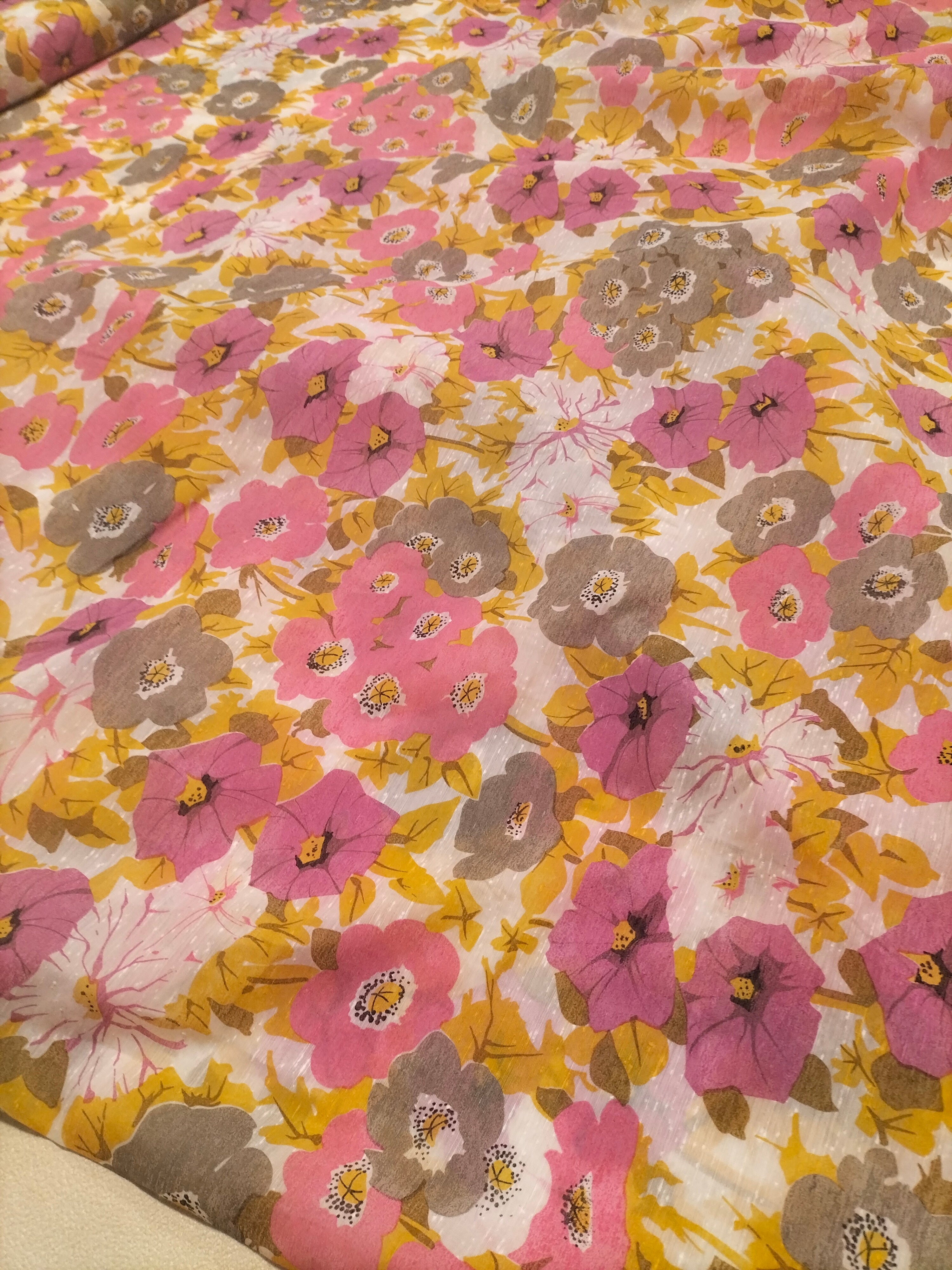 Tendone vintage Bassetti in fantasia floreale multicolore - alto 300 cm