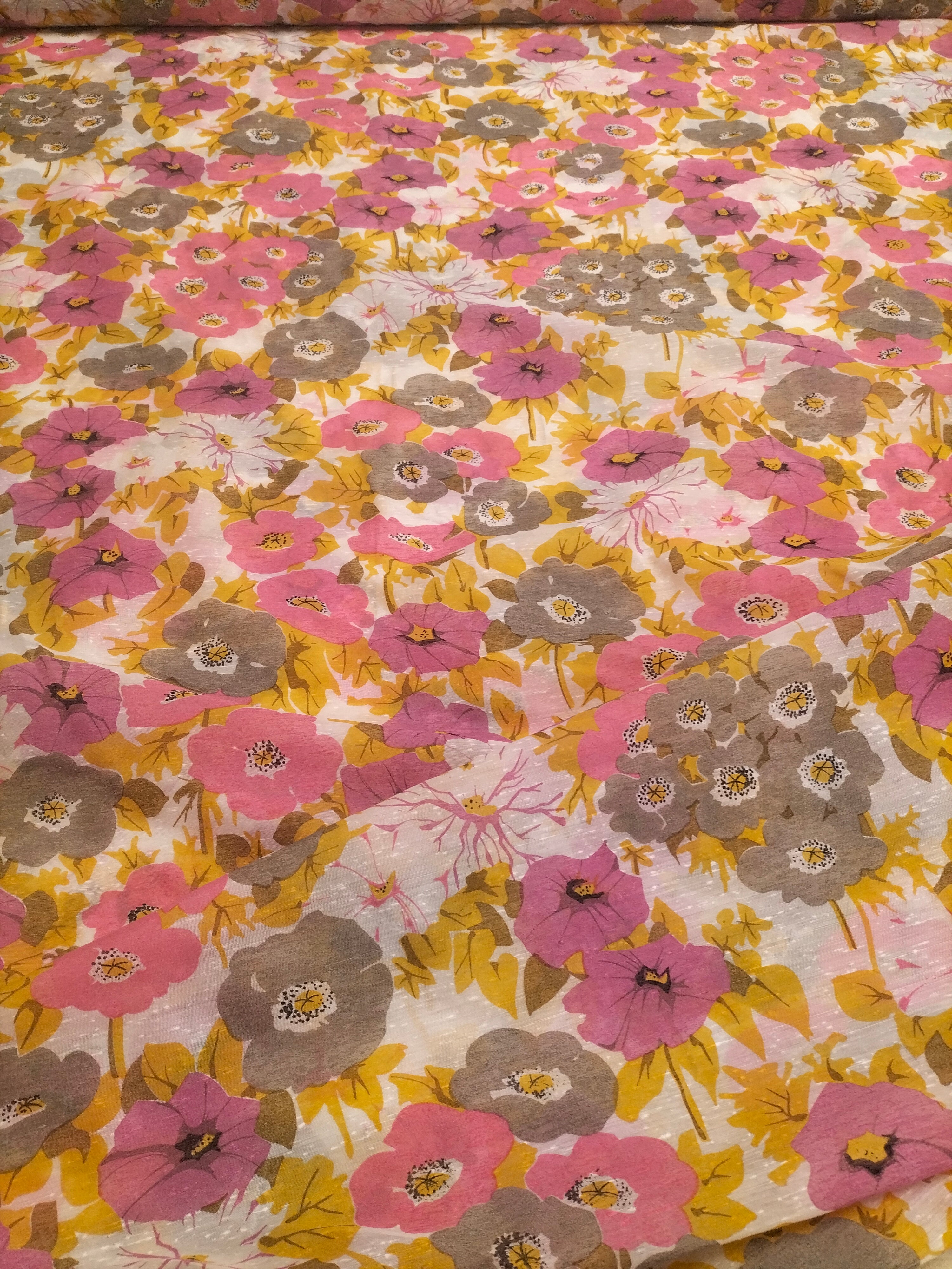 Tendone vintage Bassetti in fantasia floreale multicolore - alto 300 cm