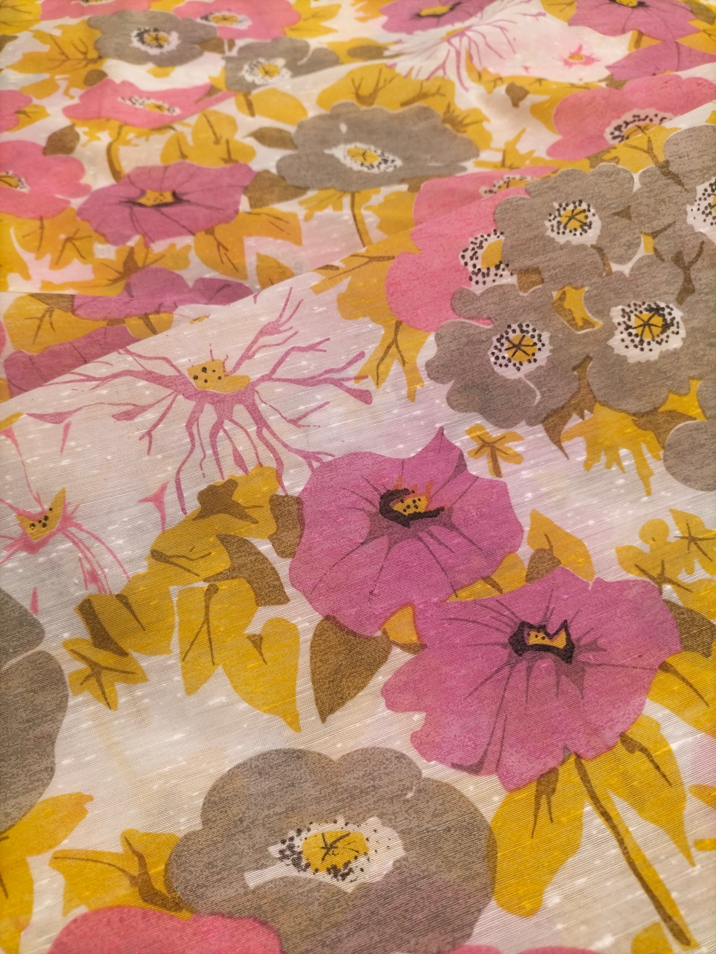 Tendone vintage Bassetti in fantasia floreale multicolore - alto 300 cm