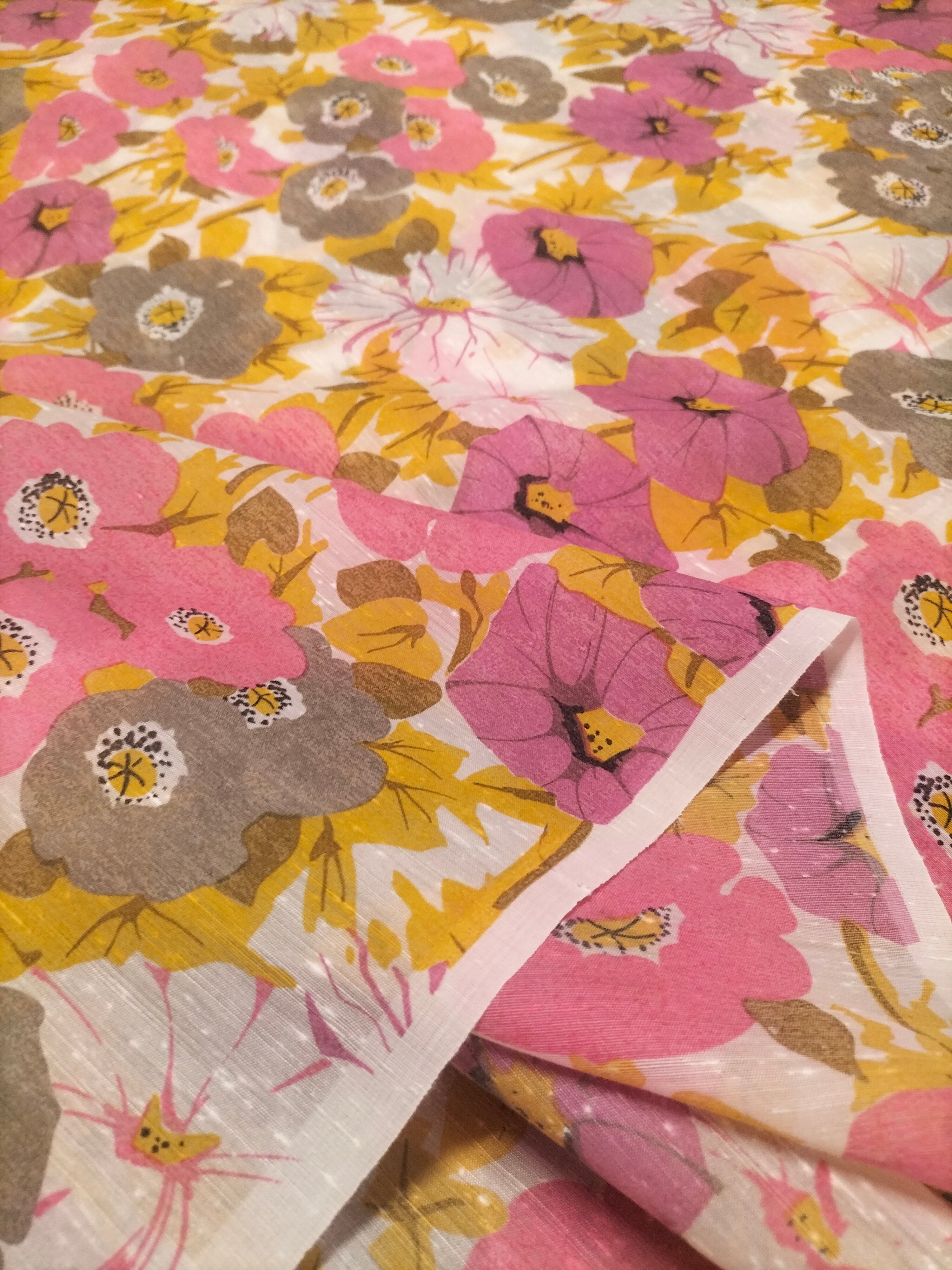 Tendone vintage Bassetti in fantasia floreale multicolore - alto 300 cm